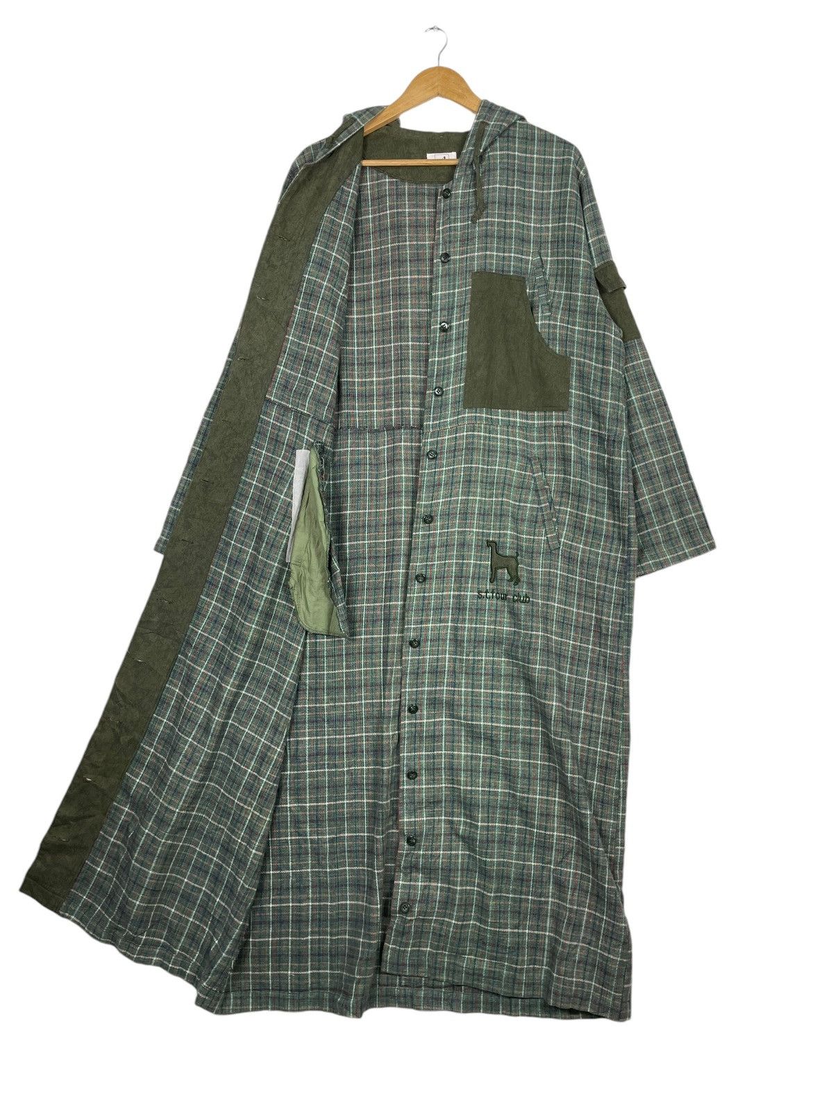 Japanese Brand × Vintage 💥ST FOUR CLUB TARTAN LONG JACKET Size US L / EU 52-54 / 3 - 11 Thumbnail