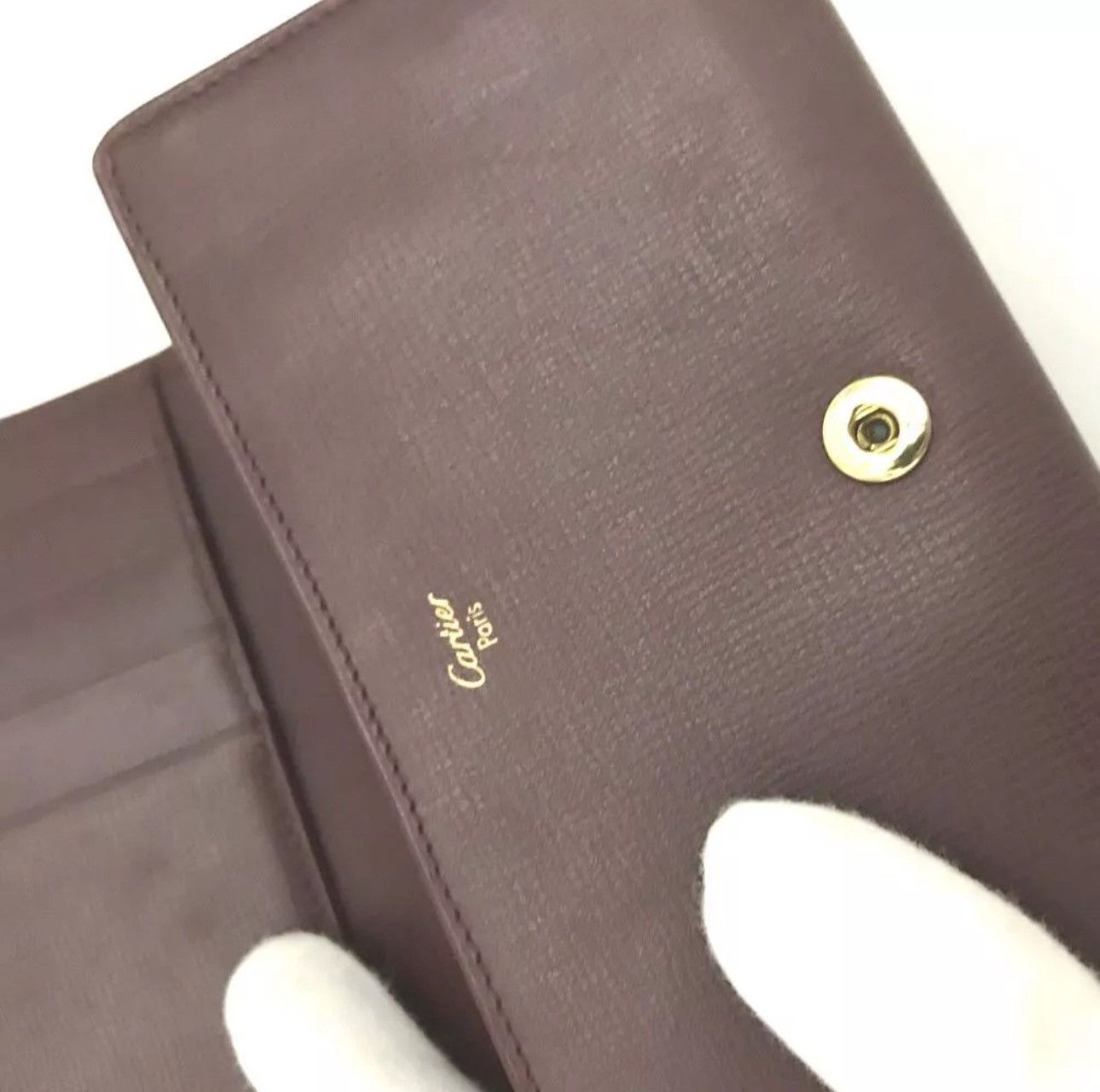 Cartier Vintage 90s Cartier Leather Bifold Wallet Size ONE SIZE - 5 Thumbnail