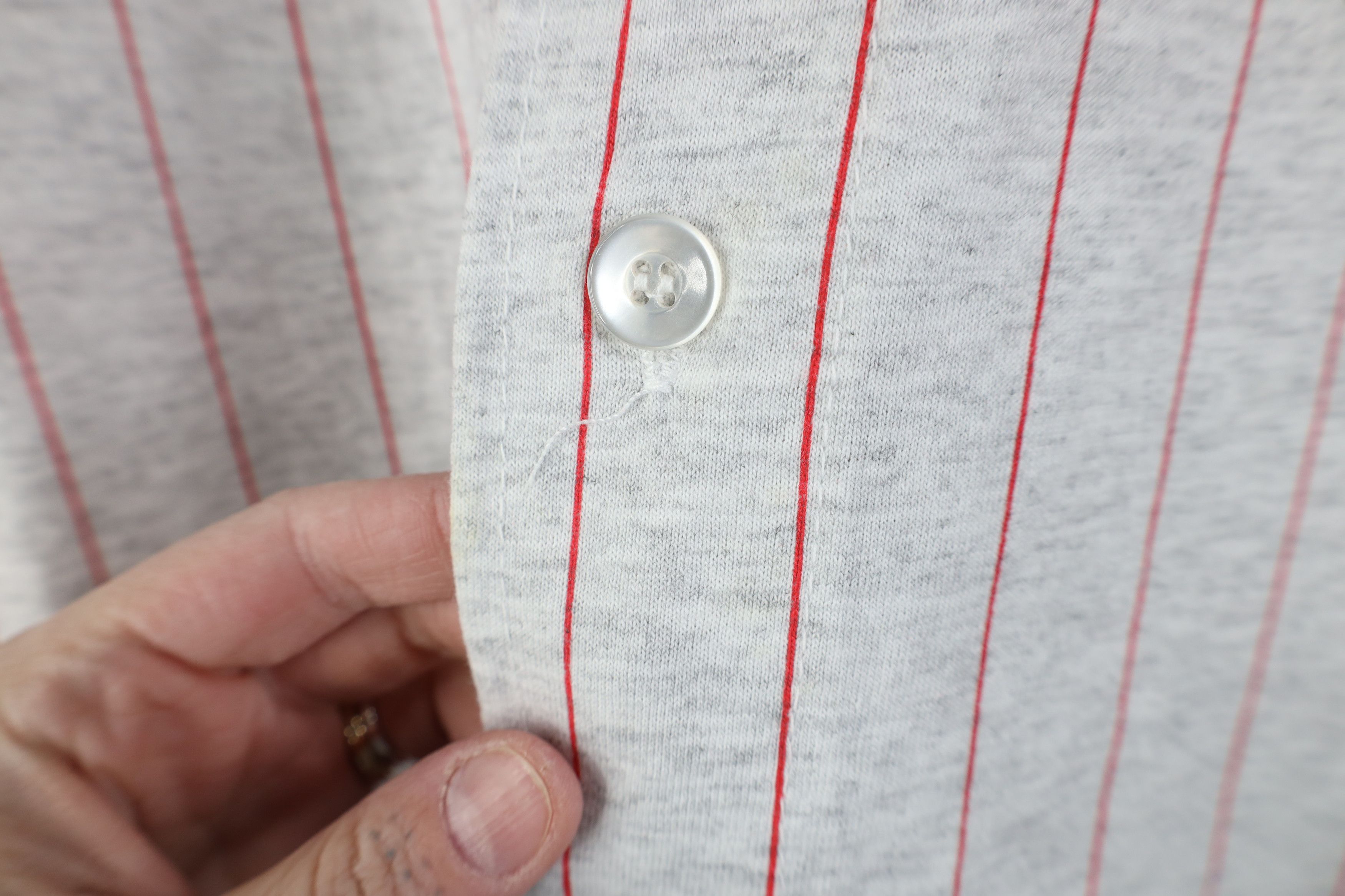 Vintage Vintage 90s Super Fitness Toledo Baseball Jersey Gray USA Size US XXL / EU 58 / 5 - 5 Thumbnail