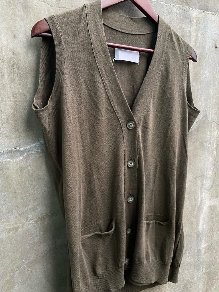 Maison Margiela Artisanal Sleeveless Cardigan Size US L / EU 52-54 / 3 - 3 Thumbnail