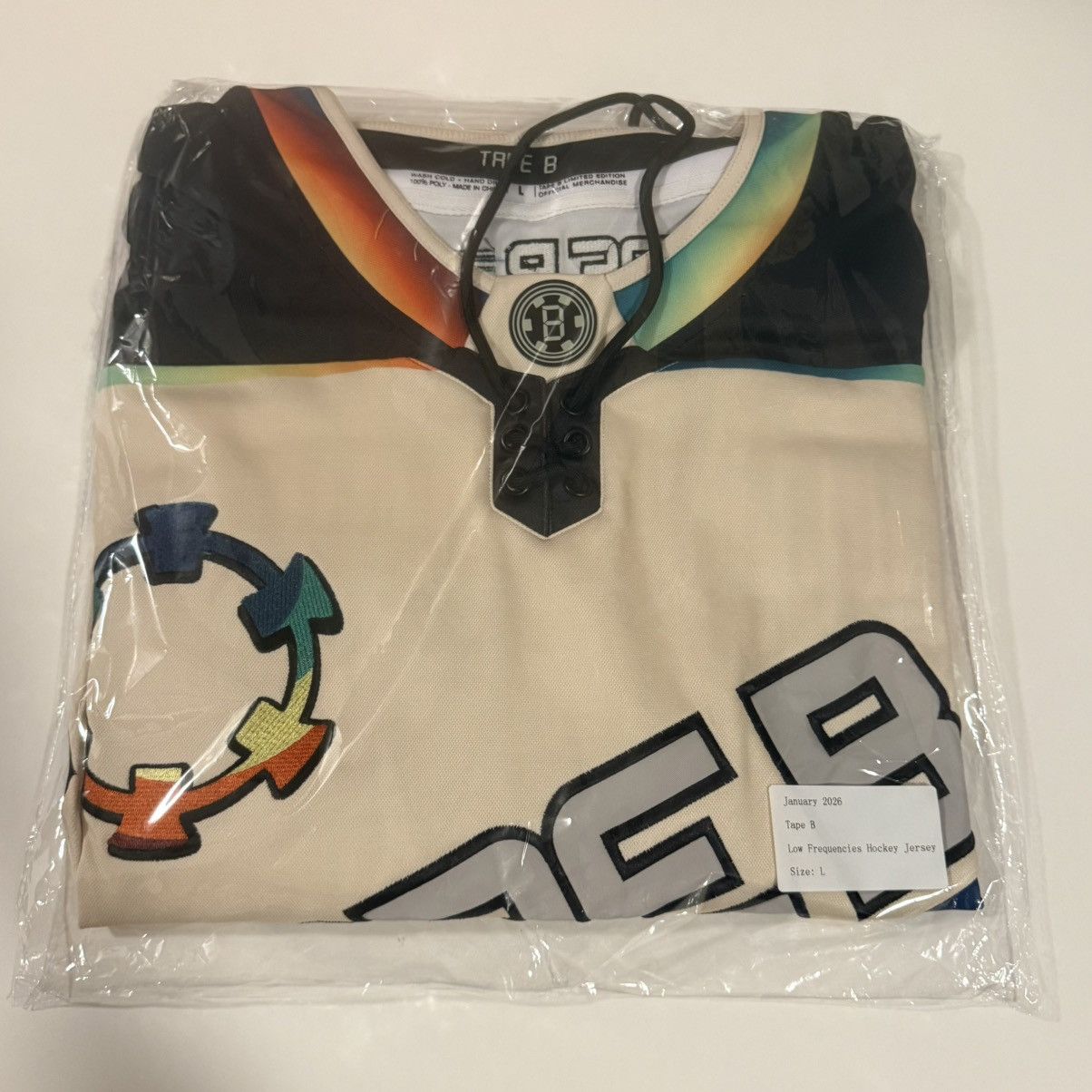 Other TAPE B LOW FREQUENCIES HOCKEY JERSEY *BRAND NEW LARGE* Size US L / EU 52-54 / 3 - 4 Thumbnail