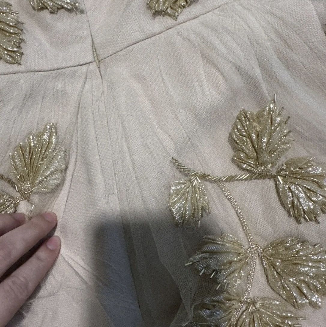 Carolina Herrera Carolina Herrera Dress With Gold leaf Embroidery! Size XS / US 0-2 / IT 36-38 - 8 Thumbnail