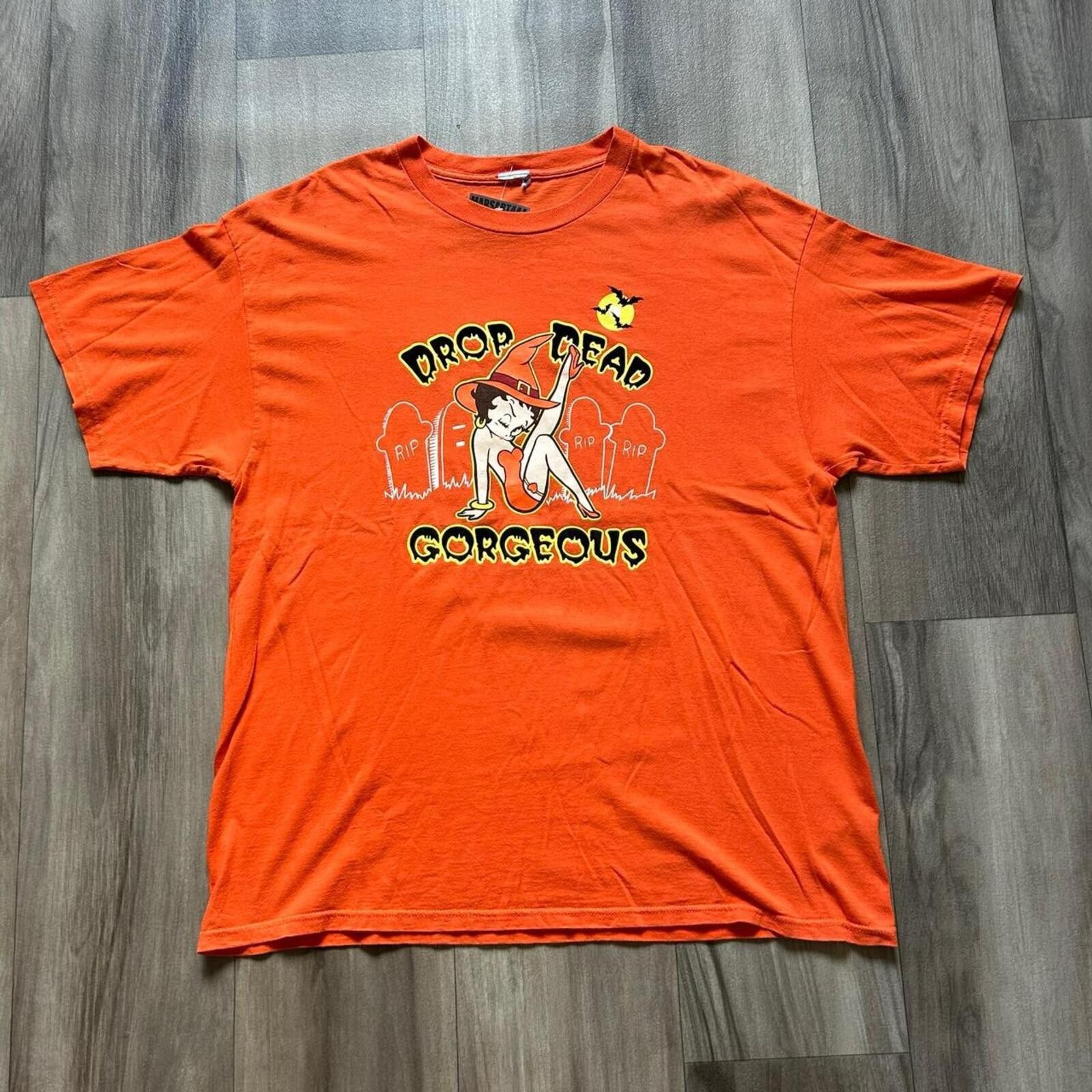 Other Vintage Betty Boop Orange Halloween graphic tee XL Size US XL / EU 56 / 4 - 1 Thumbnail