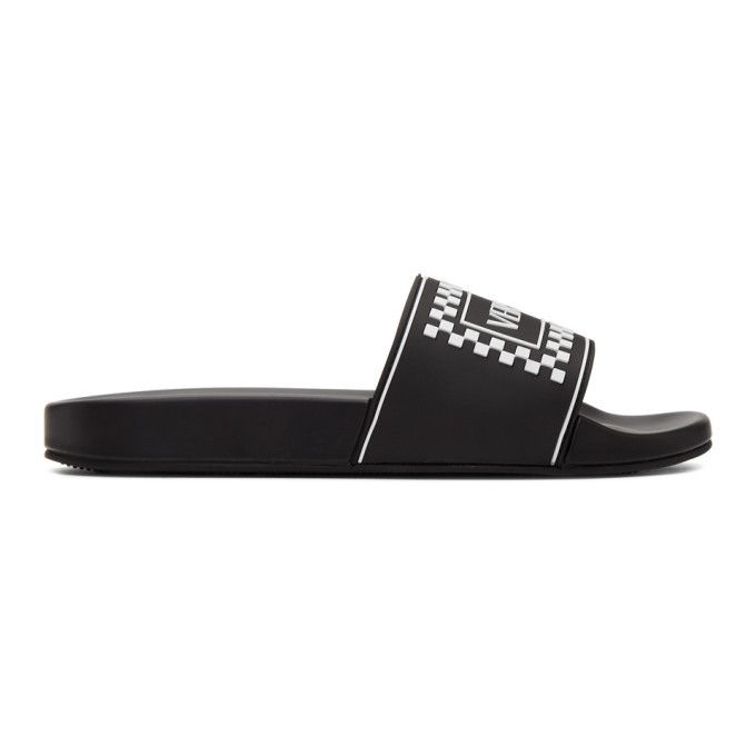 Versace White 90s Logo Rubber Slide Pool Sandal Flip Flop Flat 44 11 Size US 11 / EU 44 - 3 Thumbnail