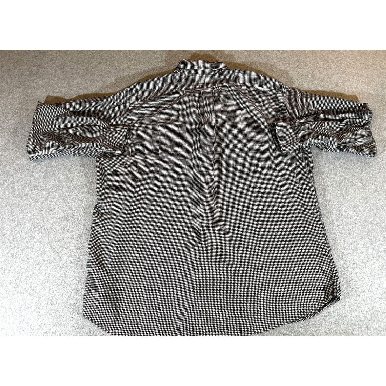Polo Ralph Lauren VINTAGE Polo Golf Ralph Lauren Shirt Mens Large Black Houndstooth Button Up Benford Polo Golf Casual Athletic Mens L Black & White Check Pattern Size US L / EU 52-54 / 3 - 8 Thumbnail