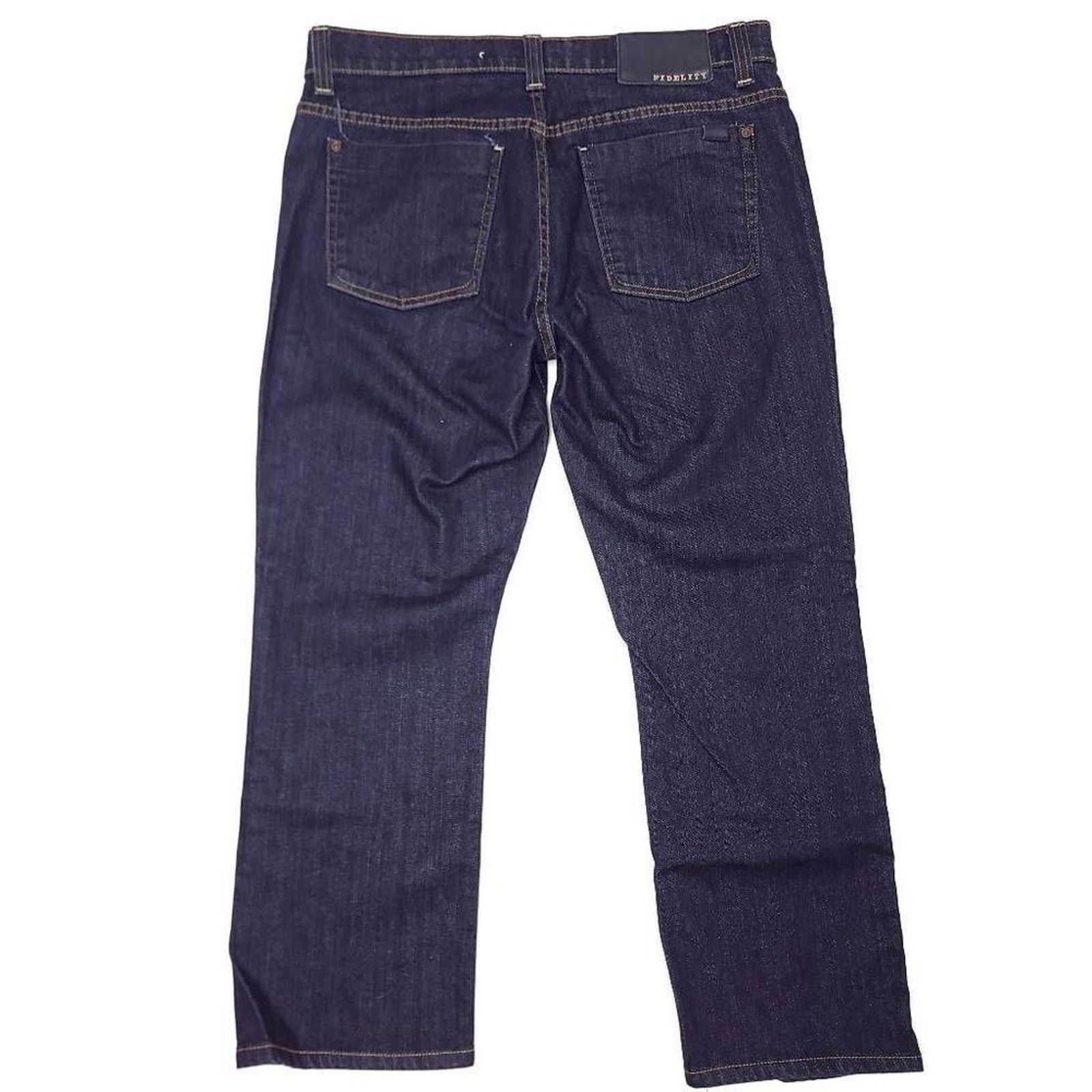 Fidelity Fidelity Impala Jeans 36x27 Blue Stretch Cotton Straight USA Size US 36 / EU 52 - 7 Thumbnail