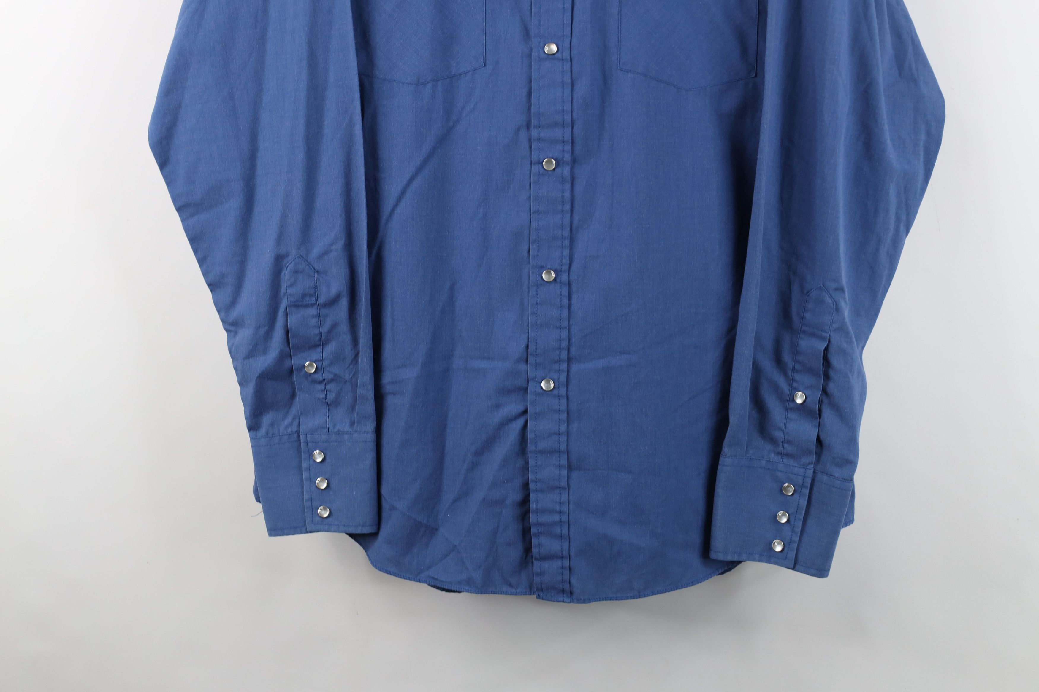 Vintage Vintage 90s Streetwear Cowboy Rodeo Button Shirt Blue Size US M / EU 48-50 / 2 - 3 Thumbnail
