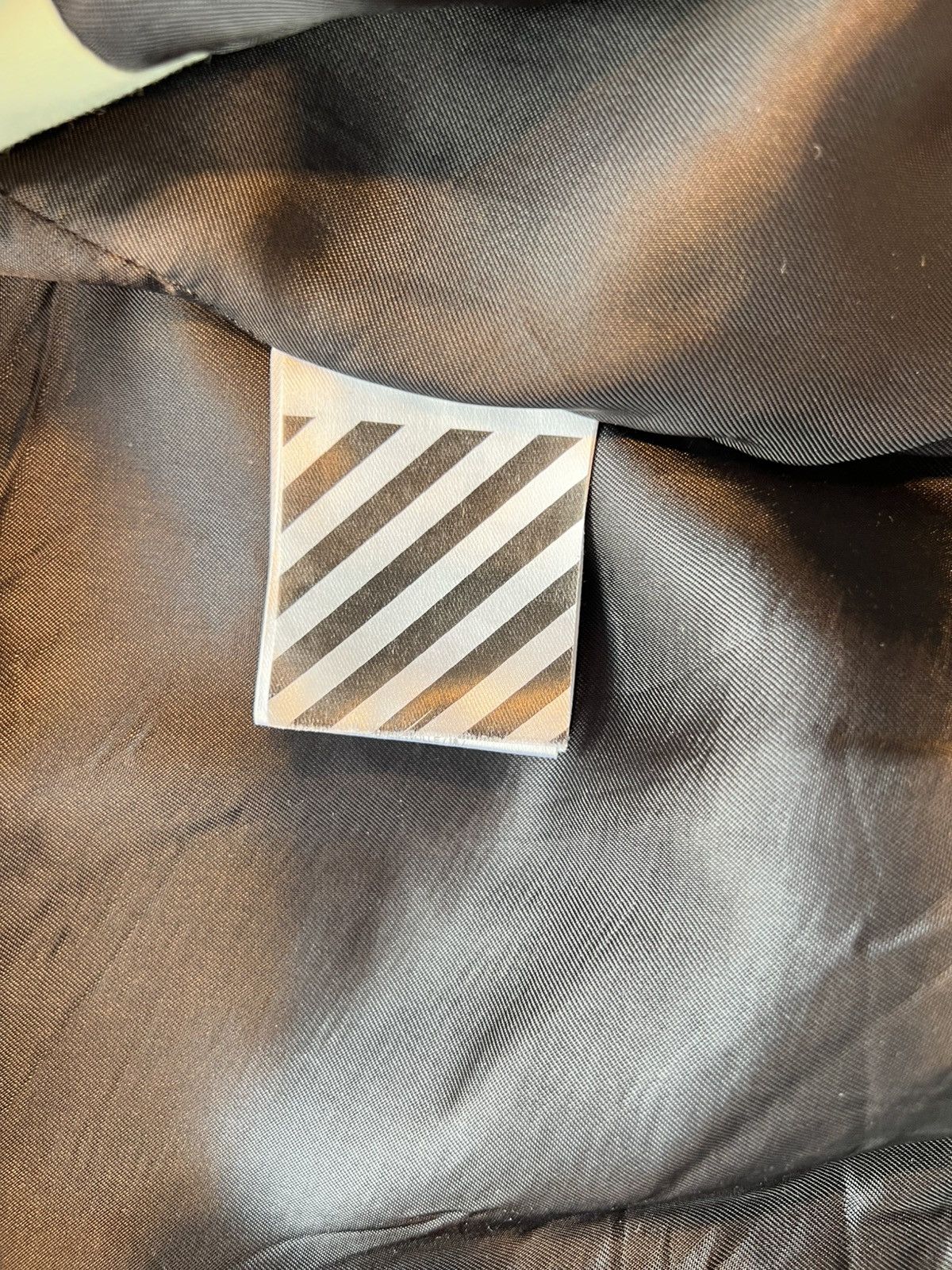 Off-White Off-White Brushed Diagonals Varsity Jacket Size US S / EU 44-46 / 1 - 6 Thumbnail