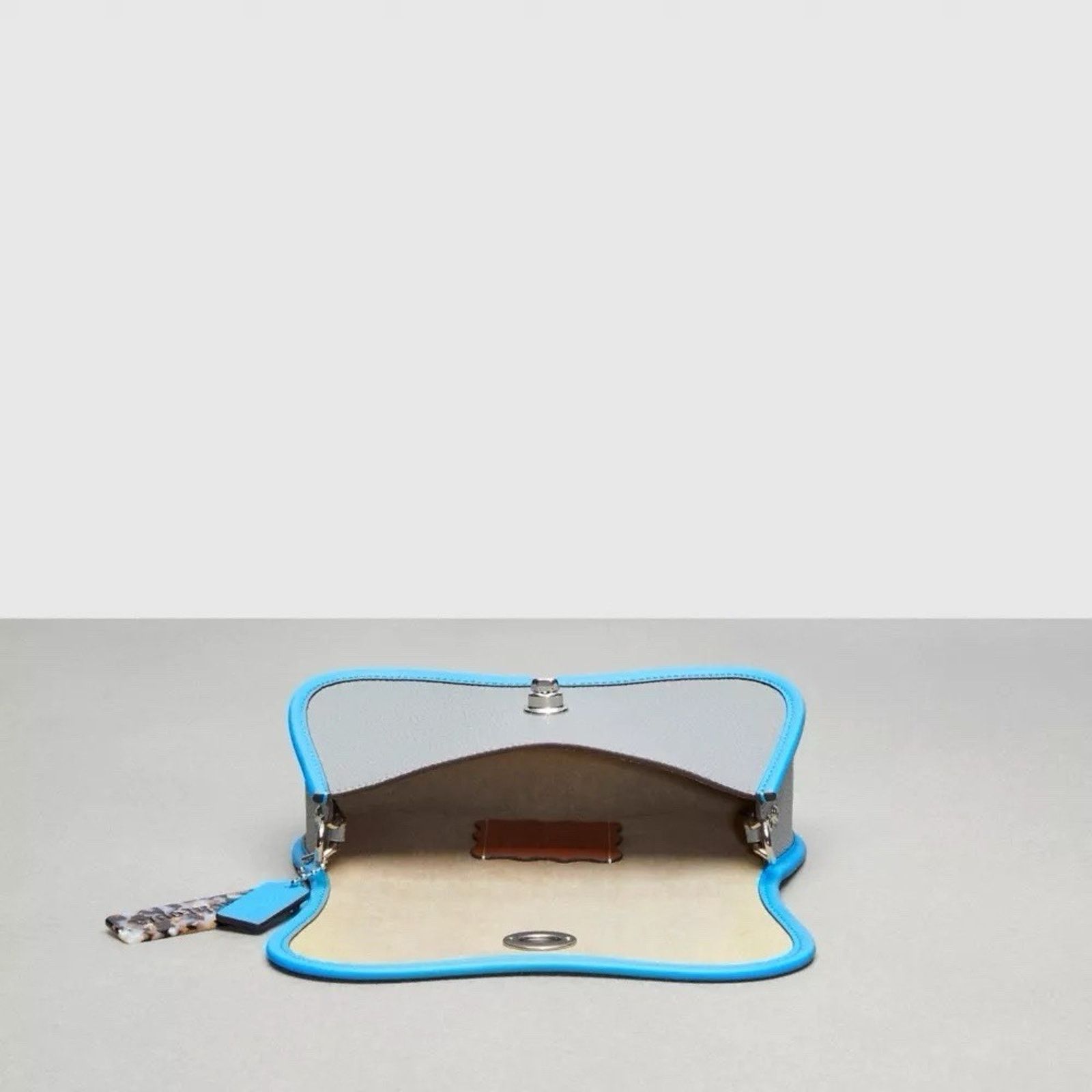 Coach NWT Coach Wavy Dinky Bag Shoulder Leather CK113 SURF BLUE Size ONE SIZE - 10 Thumbnail