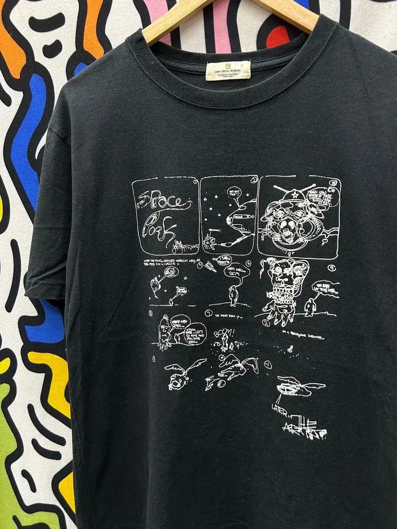 Vintage Vintage 2000s Jean Michel Basquiat Art tshirt size L Size US L / EU 52-54 / 3 - 1 Thumbnail