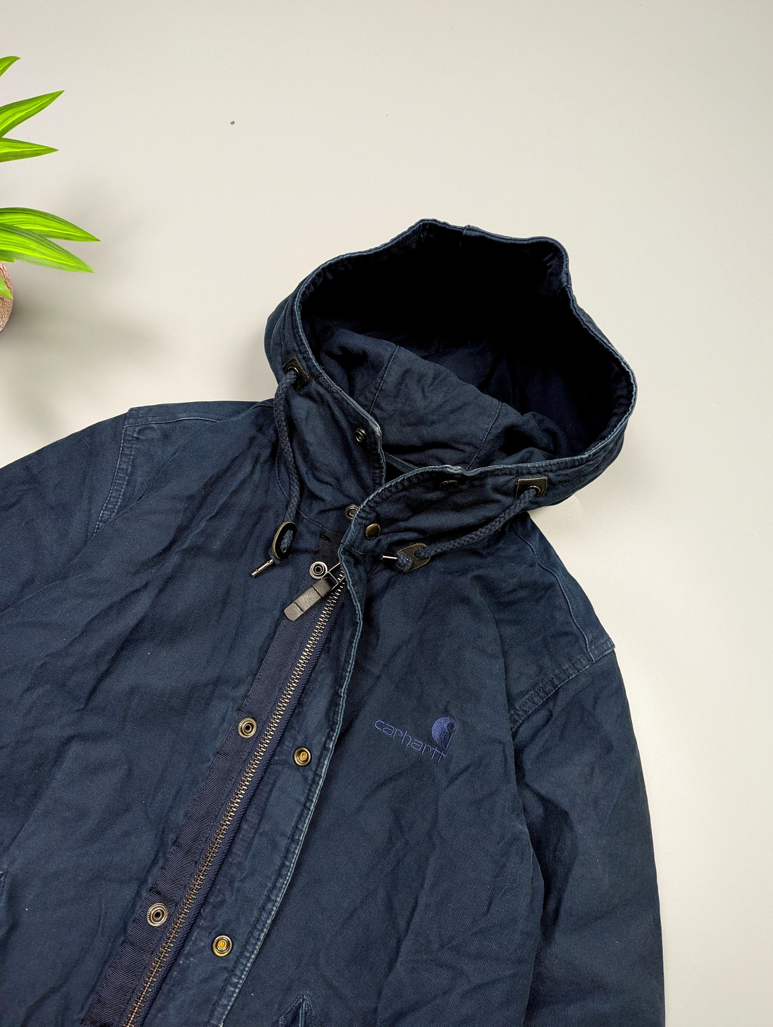 Carhartt Wip Carhartt WIP Dalsh VTG Men’s Canvas Parka Faded Jacket Size US M / EU 48-50 / 2 - 5 Thumbnail