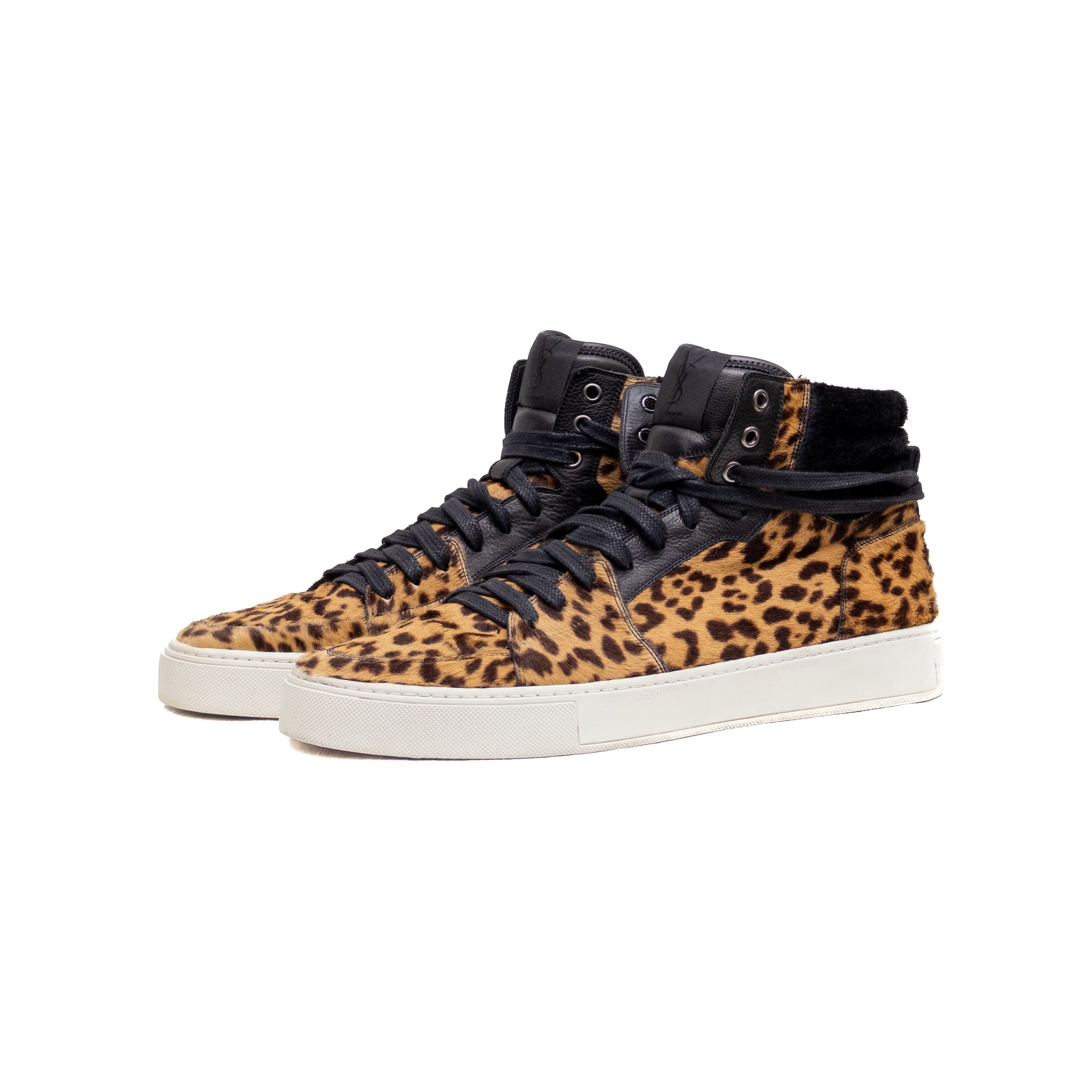 Yves Saint Laurent Saint Laurent mens high top embroidered logo