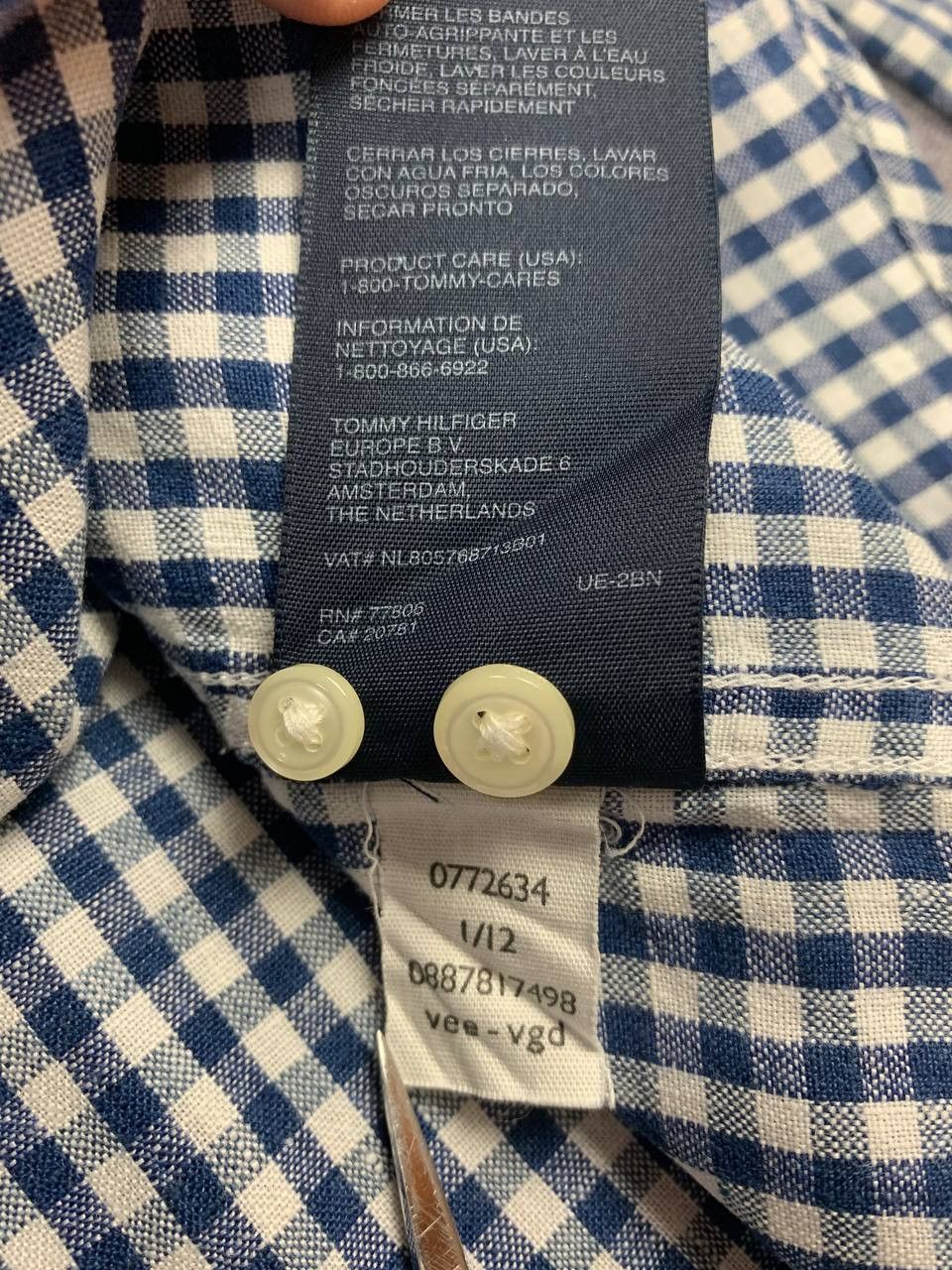 Tommy Hilfiger Tommy Hilfiger Men’s Shirt Size M Blue Checkered Size US M / EU 48-50 / 2 - 19 Thumbnail