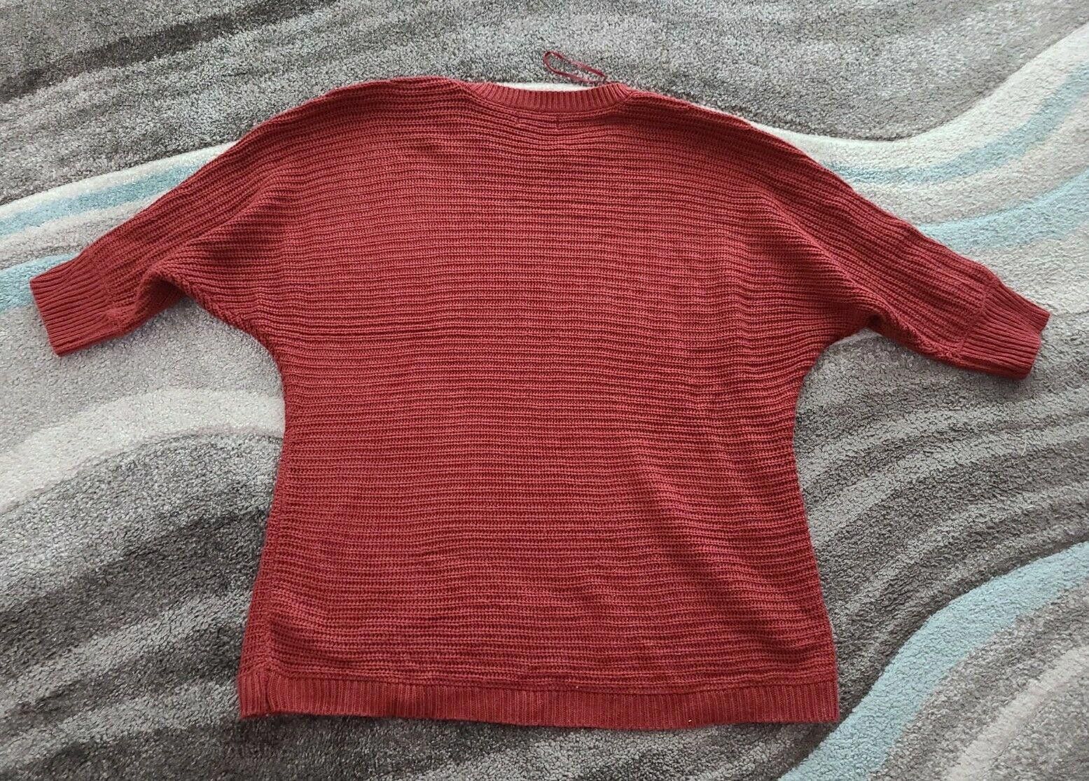 Designer Juniper Ln Maternity Sweater medium Rust Maroon Buttons 3/4 Size M / US 6-8 / IT 42-44 - 3 Thumbnail