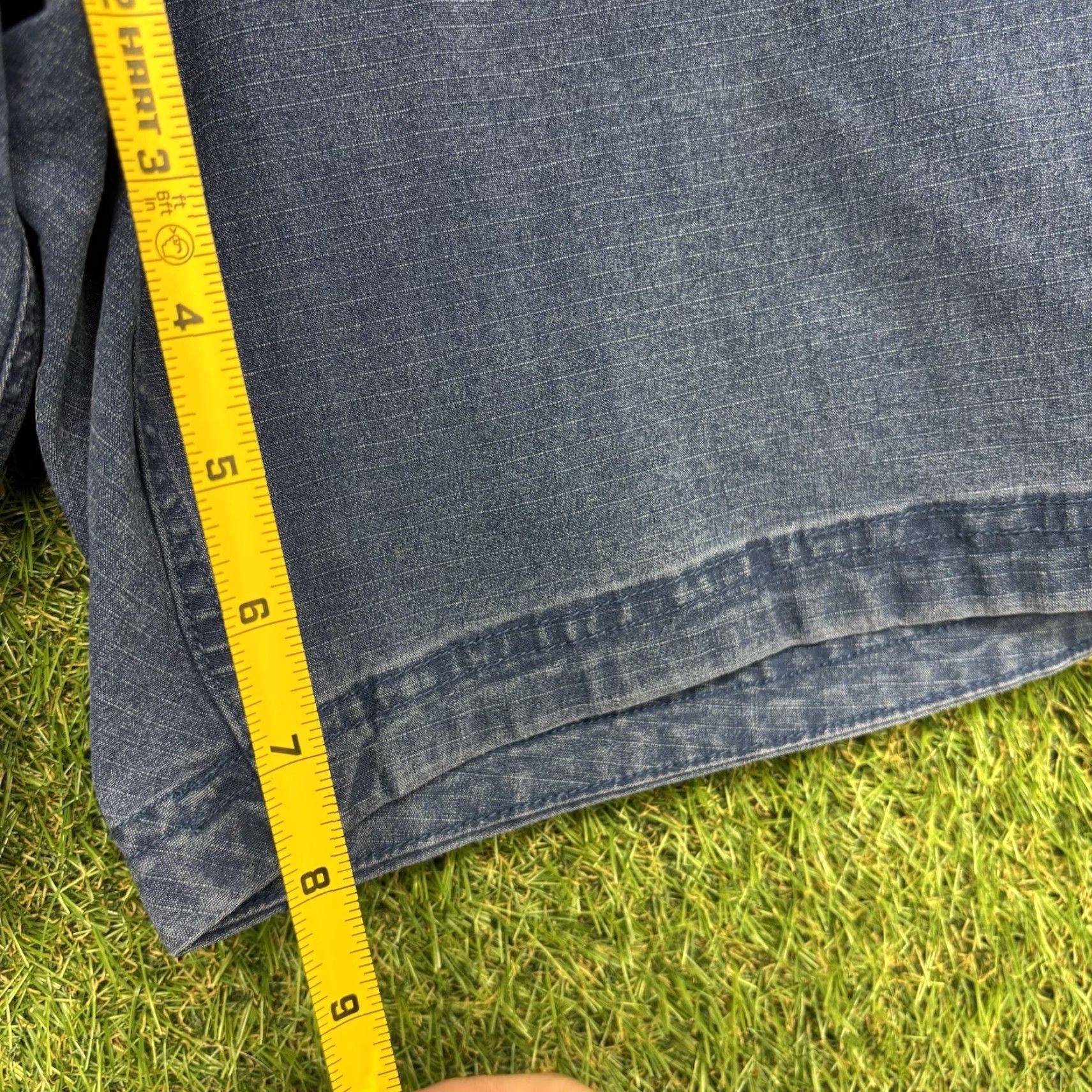 Vintage Duluth Men's Shorts 42 Relaxed Cargo Twill Blue 8in Inseam Cargo Pocket Workwear Outdoor Casual Size US 42 / EU 58 - 3 Thumbnail