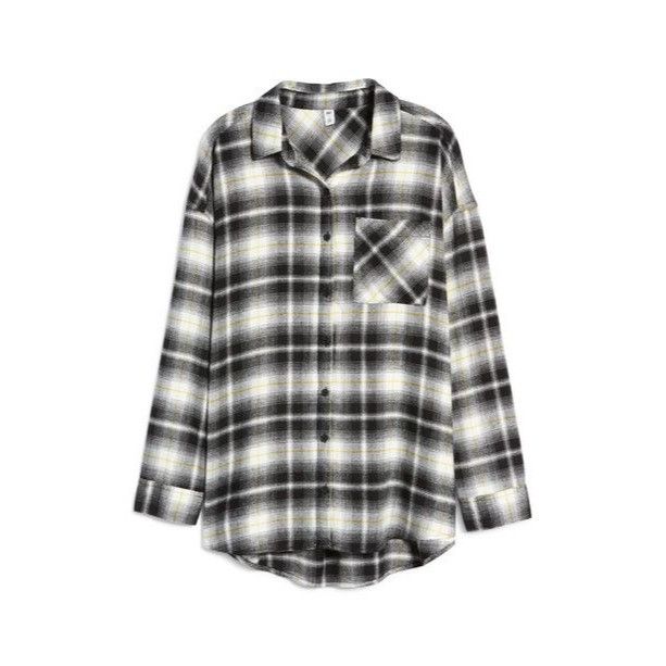 Other BP. Boyfriend Plaid Button-up Shirt in Ivory- Black Marley P Size XS / US 0-2 / IT 36-38 - 8 Thumbnail