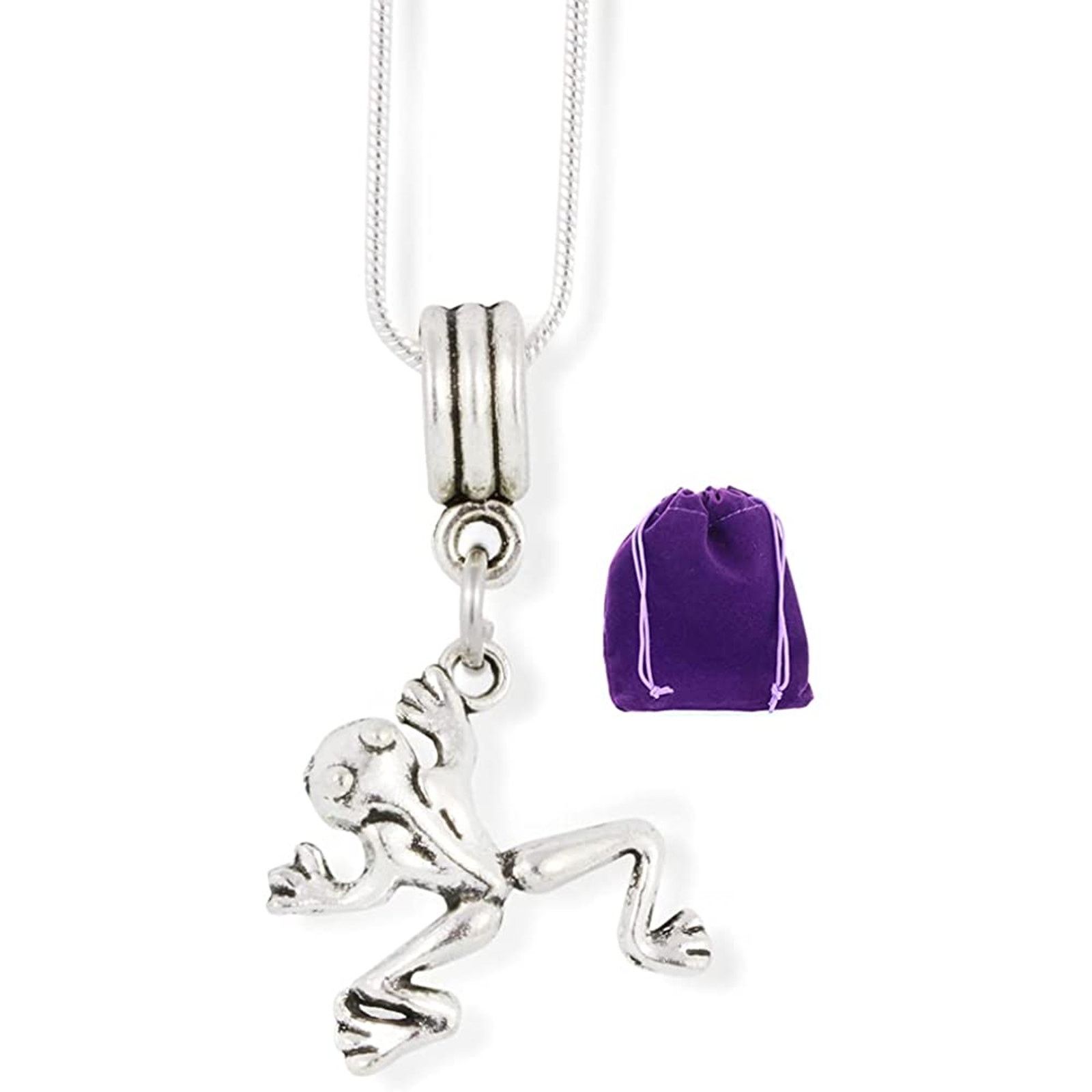 & Other Stories Frog (One Back Leg Higher Than The Other) Necklace Size ONE SIZE - 1 Thumbnail