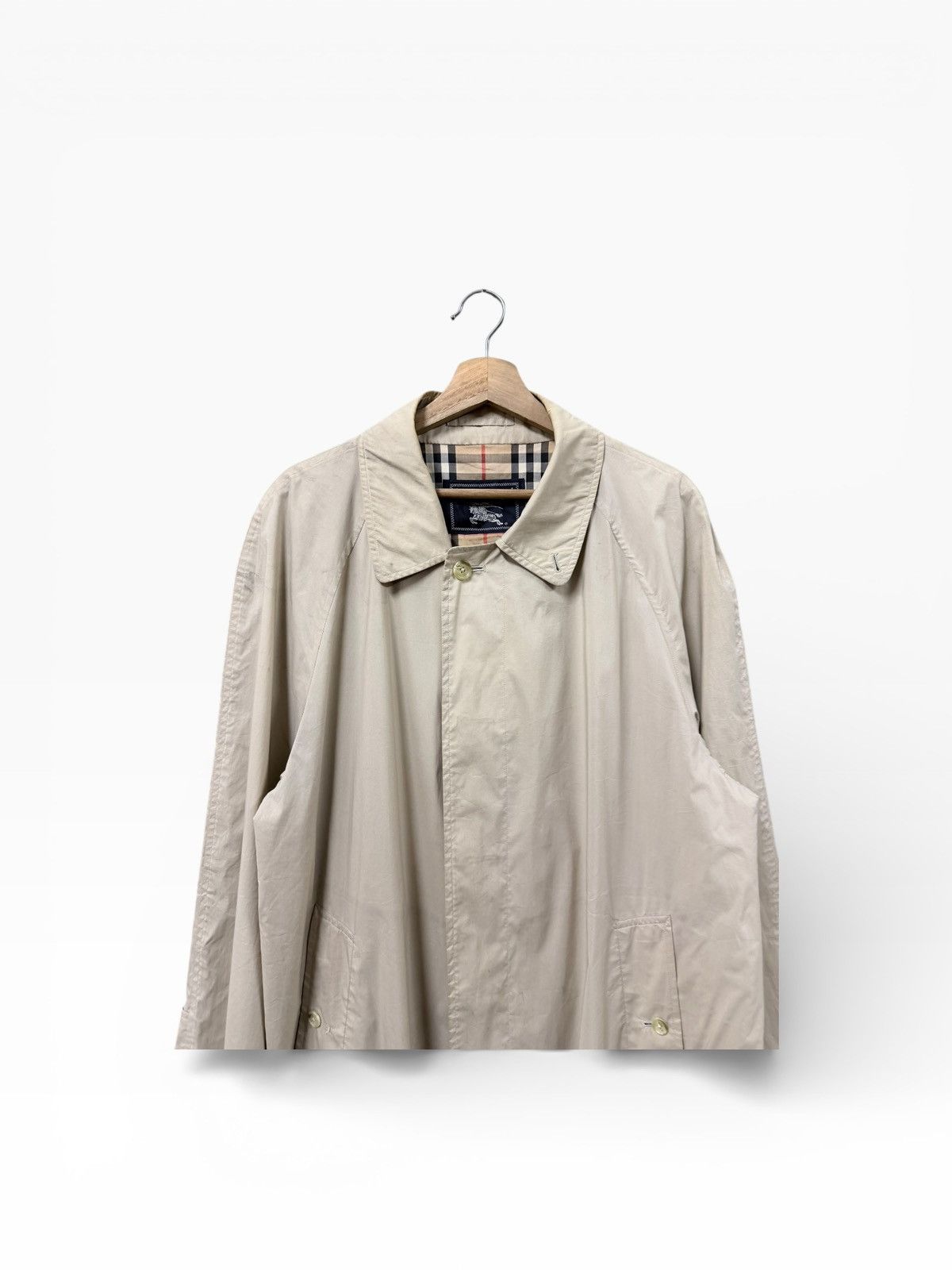 Burberry Prorsum Vtg🔥90’s Burberrys Prorsum Nylon Trench Coat Jacket Size US L / EU 52-54 / 3 - 4 Thumbnail
