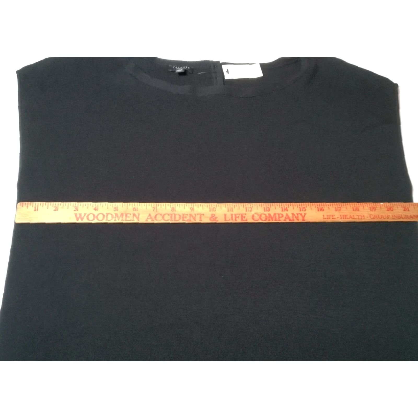 Talbots VINTAGE Talbots Sleeveless Sweater Shirt Women PETITE 2XP Black Knit Top Fall Spring Summer Size XXL / US 16-18 / IT 52-54 - 4 Thumbnail