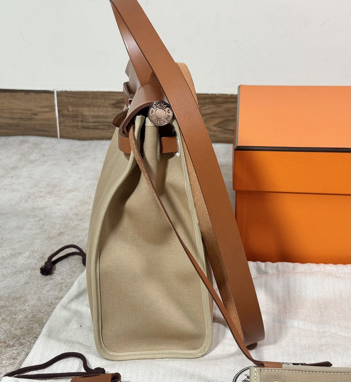 Hermes Hermes Herbag 31 Bag（Brown/cream） Size ONE SIZE - 8 Thumbnail