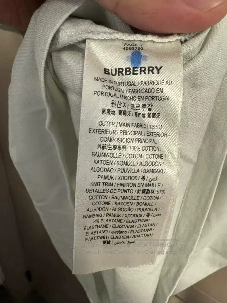 Burberry Burberry Swan Print Short Sleeve T. Size US XS / EU 42 / 0 - 4 Thumbnail