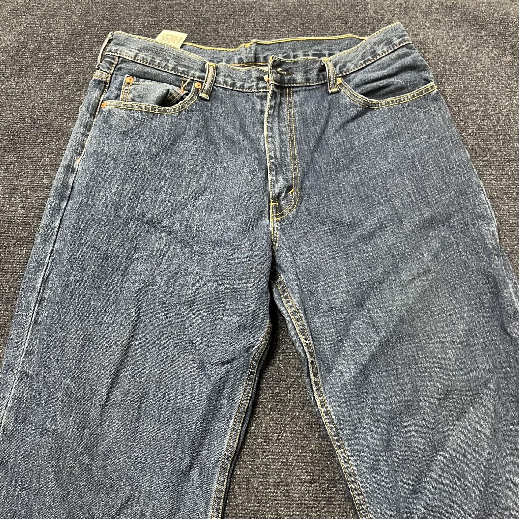 Levi's Levi's 550 Jeans Mens 36x32 Blue Medium Wash Denim Relaxed Fit Tapered Leg Denim Jeans Waist 36 Inseam 32 Size US 36 / EU 52 - 2 Thumbnail