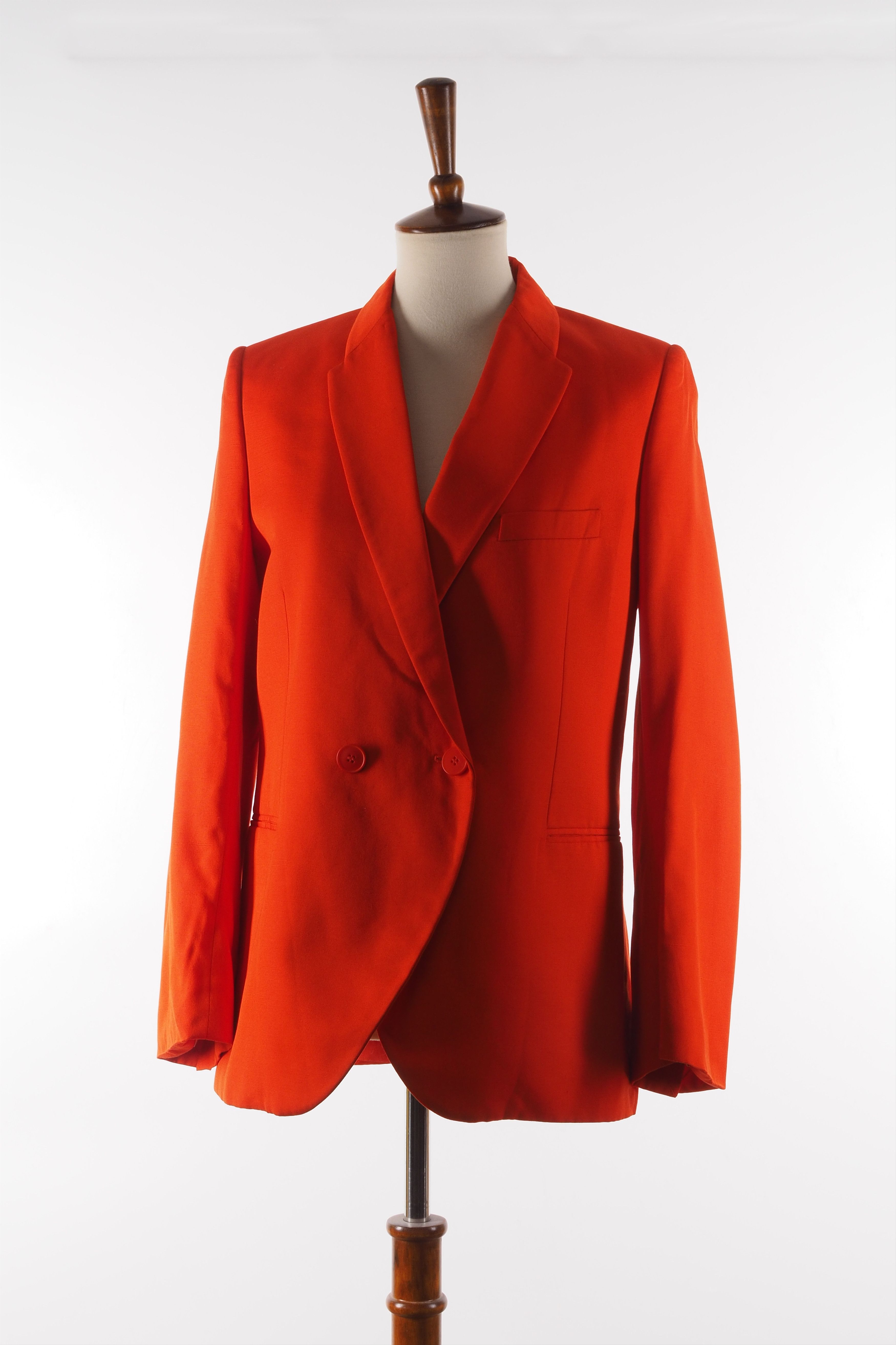 Stella McCartney STELLA MCCARTNEY Orange Double Breasted Blazer Jacket Size M / US 6-8 / IT 42-44 - 3 Thumbnail