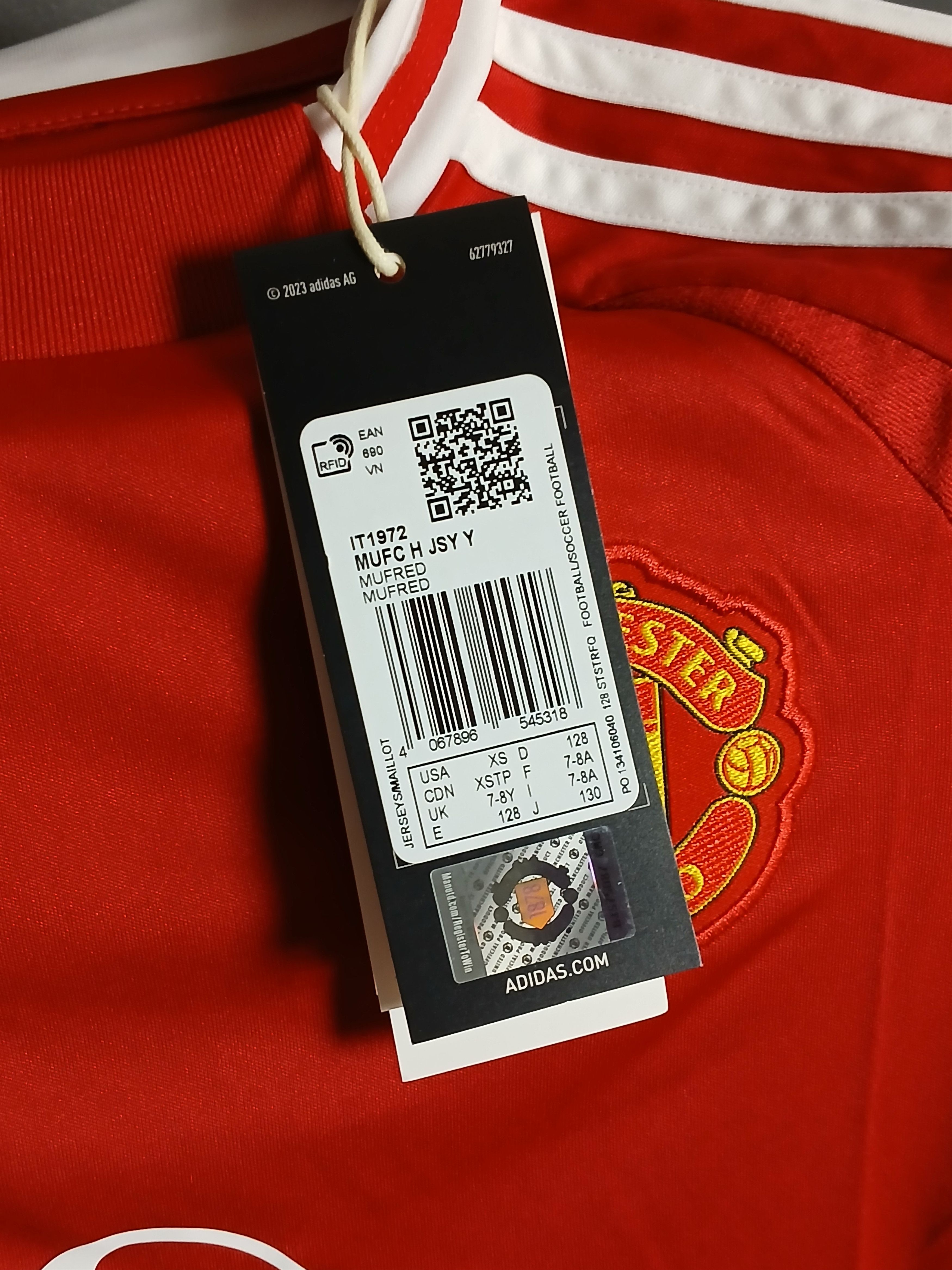 Adidas KIDS Manchester United 24/25 Home Football Jersey T-Shirt Size US XS / EU 42 / 0 - 11 Thumbnail
