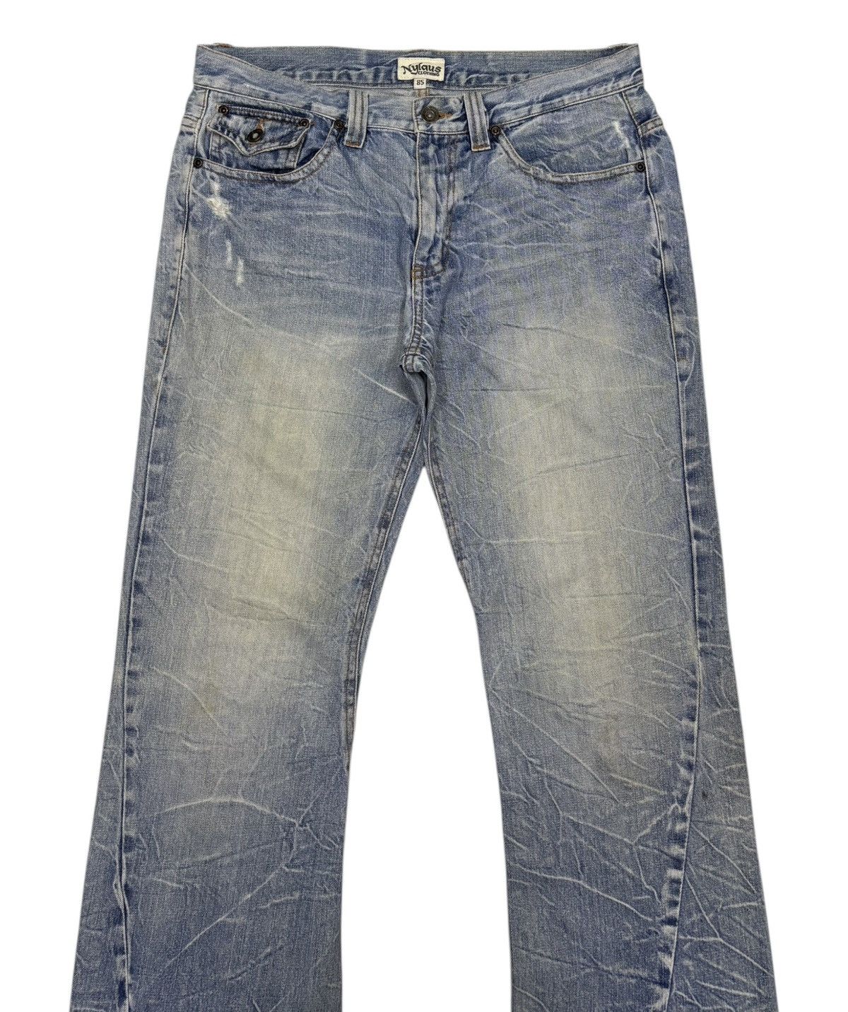 Hysteric Glamour FLARED🔥NYLAUS CLOTHING FLARED JEANS DISTRESSED DENIM JEANS Size US 34 / EU 50 - 5 Thumbnail