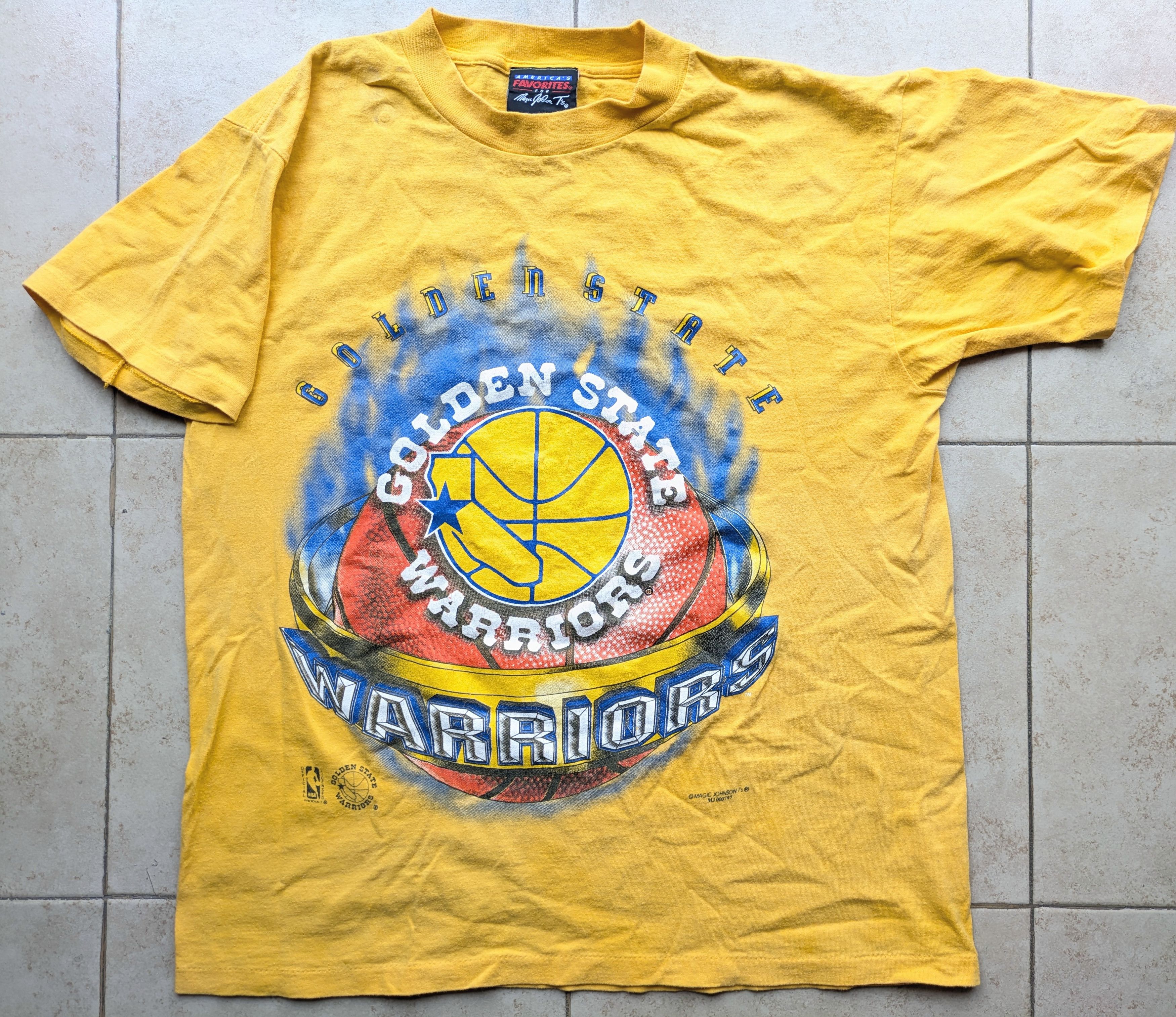 NBA Golden State Warriors 90s MAGIC Johnson ONEITA tee L NBA vtg Size US M / EU 48-50 / 2 - 1 Thumbnail