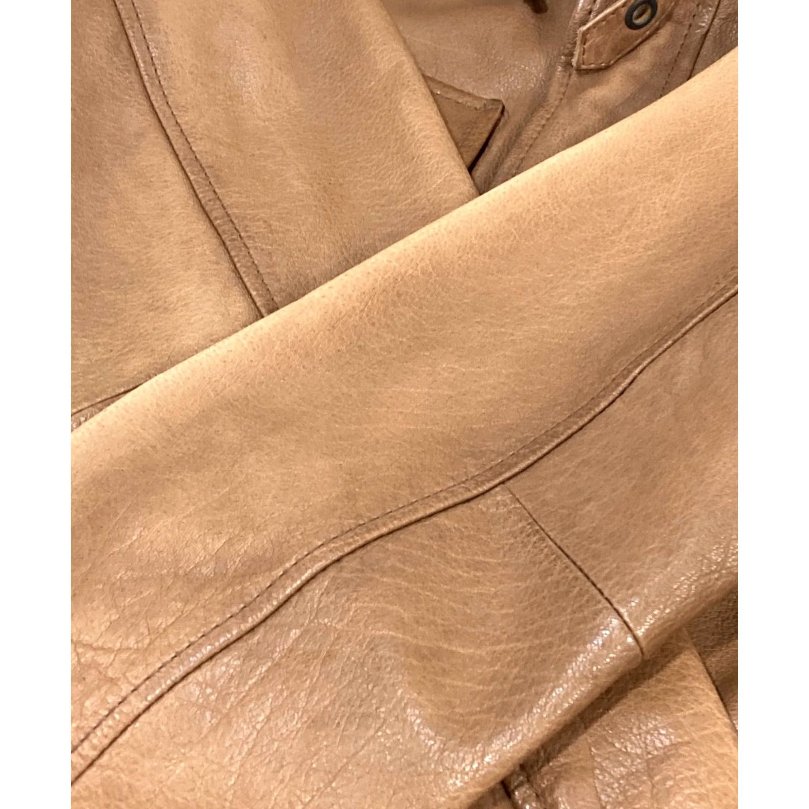 Eddie Bauer Eddie Bauer Leather Jacket Jacket Men S Brown Cowhide 100% Polyester Lining Size US S / EU 44-46 / 1 - 5 Thumbnail