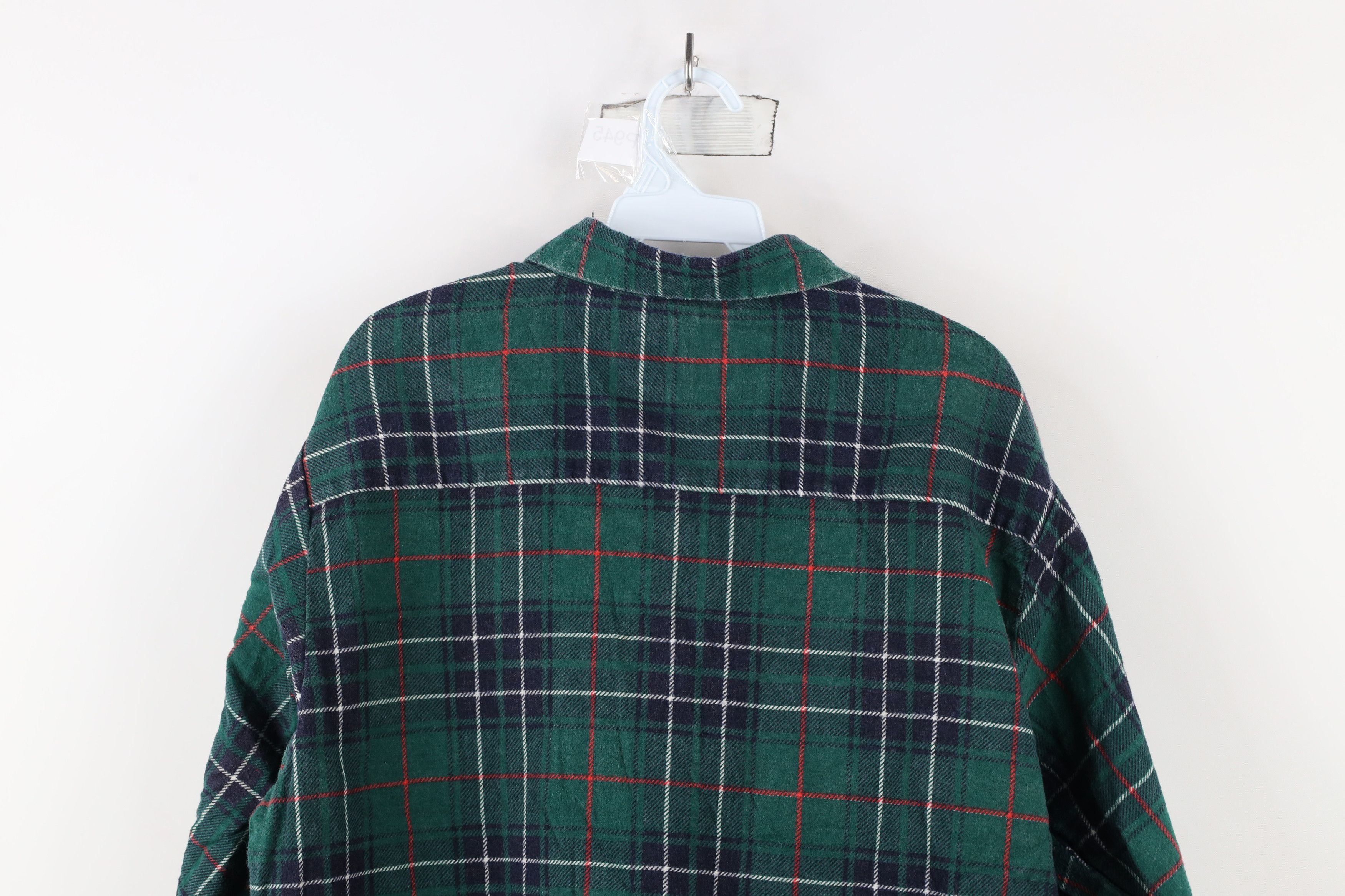 Vintage Vintage 90s Streetwear Collared Flannel Button Shirt Plaid Size US XXL / EU 58 / 5 - 11 Thumbnail