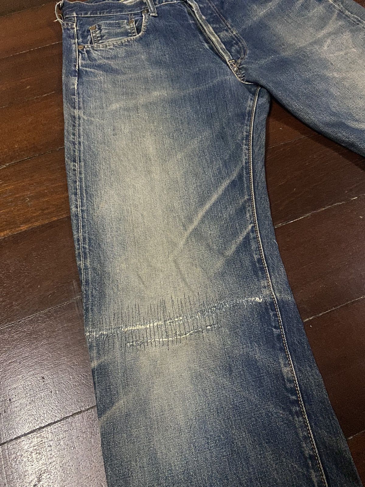 Japanese Brand VINTAGE Reworked Sewing Chop Overalls Selvedge rusty denim Size US 34 / EU 50 - 9 Thumbnail