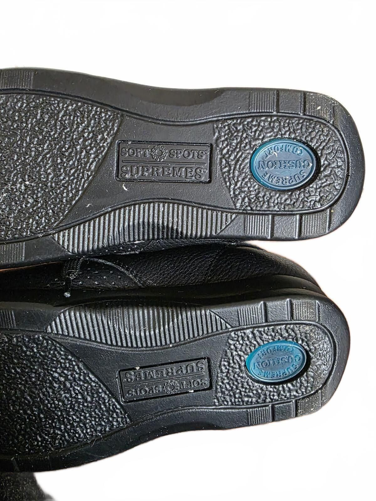 Supreme Supremes Black Leather Upper Comfort Walking Shoes Size 7WW Size US 7 / IT 37 - 12 Thumbnail