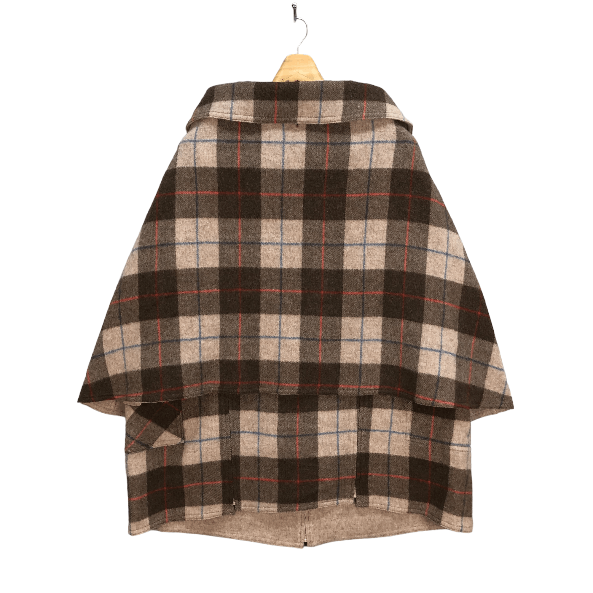 Vintage MARIO LAMB TARTAN REVERSIBLE WOOL SHAWL JACKET #6008-218 Size L / US 10 / IT 46 - 7 Thumbnail