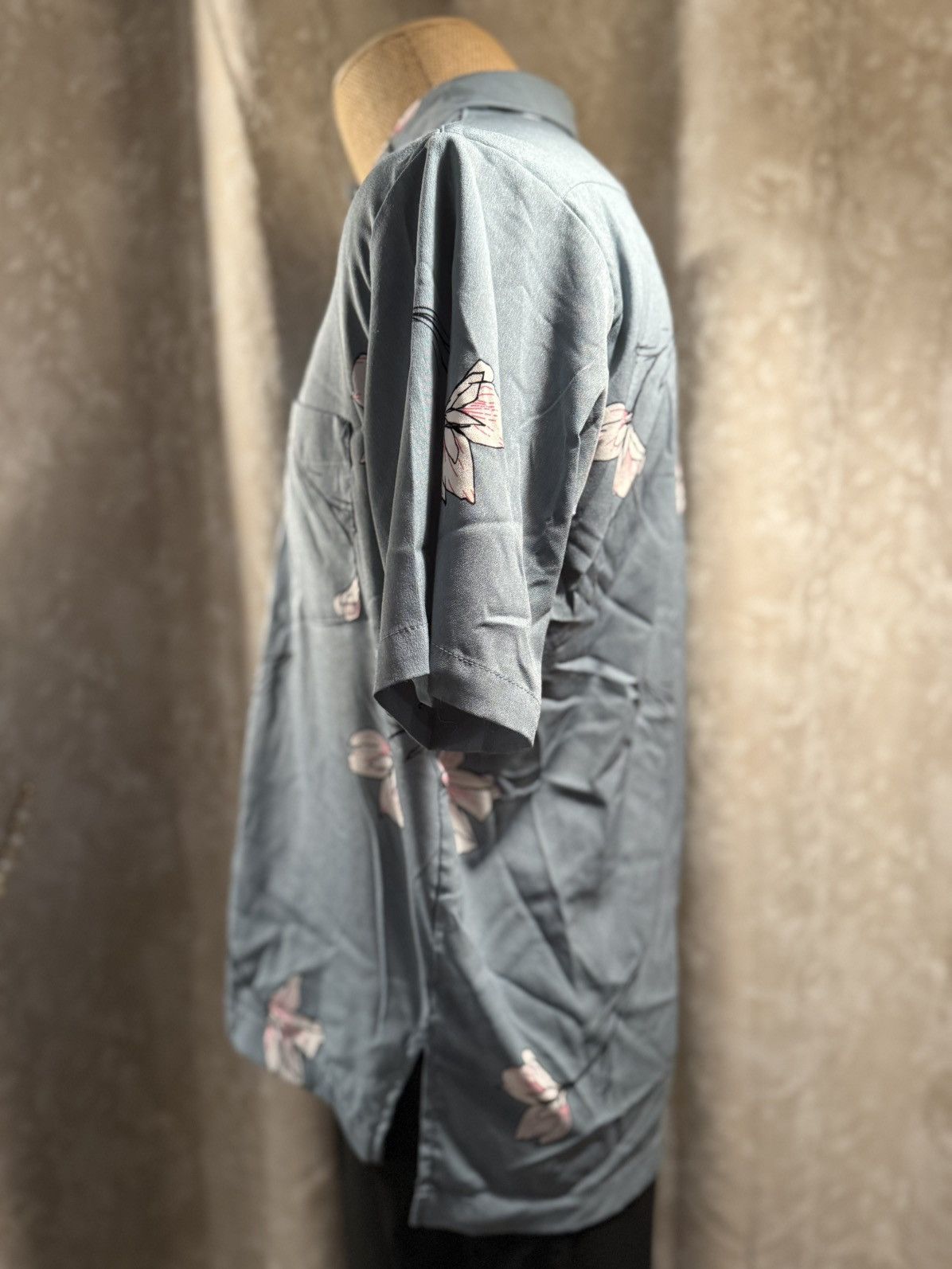 Asos Men’s Soft Blue Floral Button-Up Shirt – Vintage Vibe Size US M / EU 48-50 / 2 - 4 Thumbnail