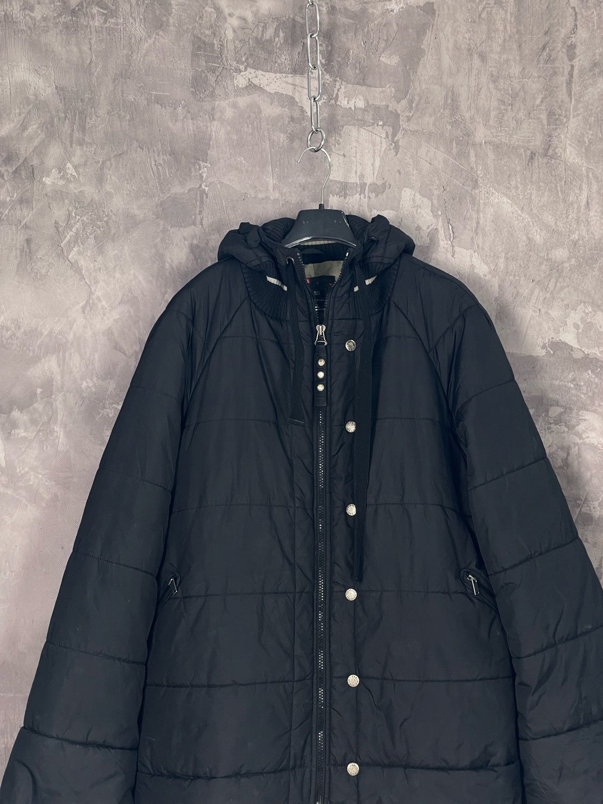 Diesel × Japanese Brand Diesel Y2K Vintage Long Puffer Avant Garde Jacket Hooded Size XL / US 12-14 / IT 48-50 - 2 Thumbnail