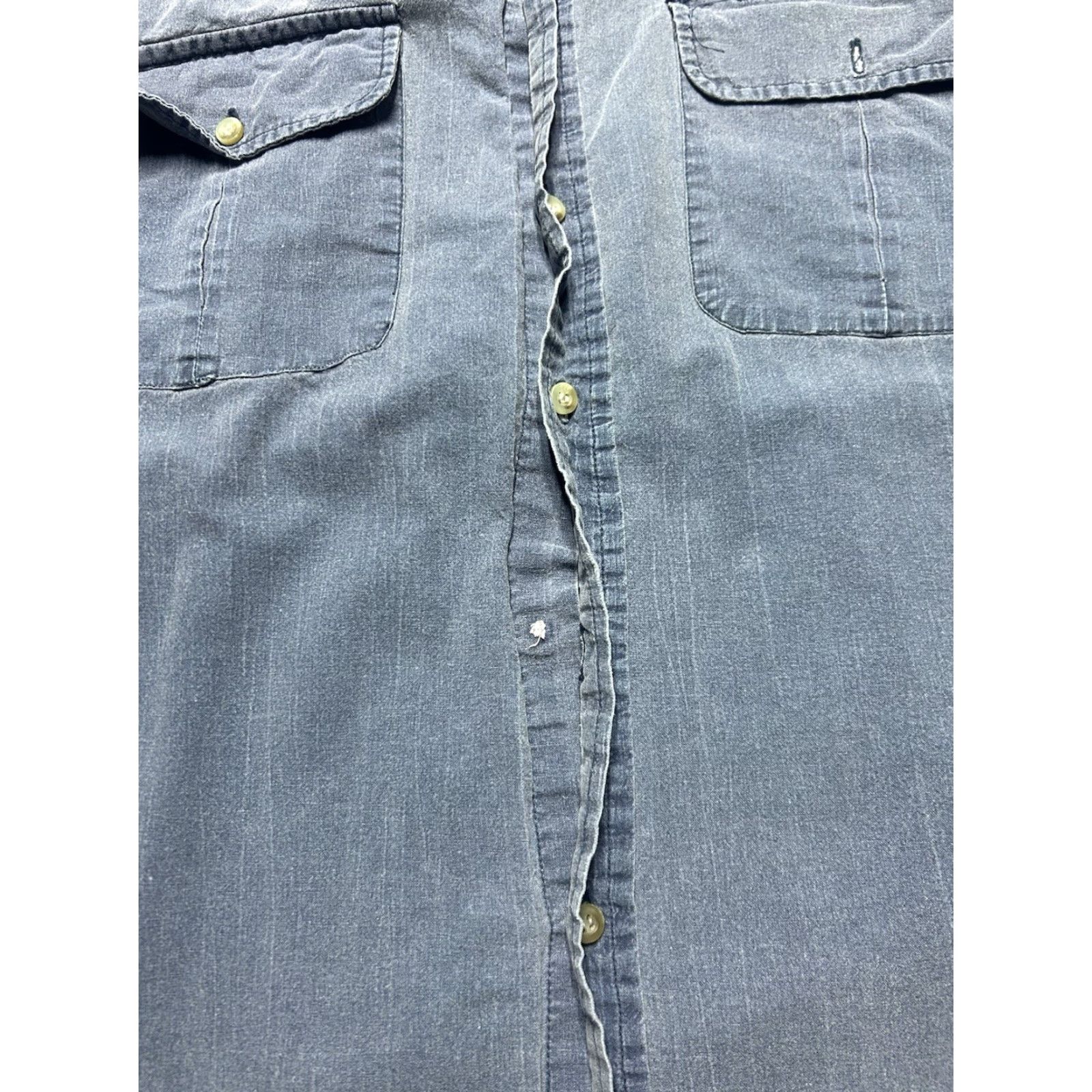 Vintage Gander Mountain Long Sleeve Button-Up Shirt Lightweight Cotton Blue Outdoor XL Tall Mens Size US XL / EU 56 / 4 - 2 Thumbnail