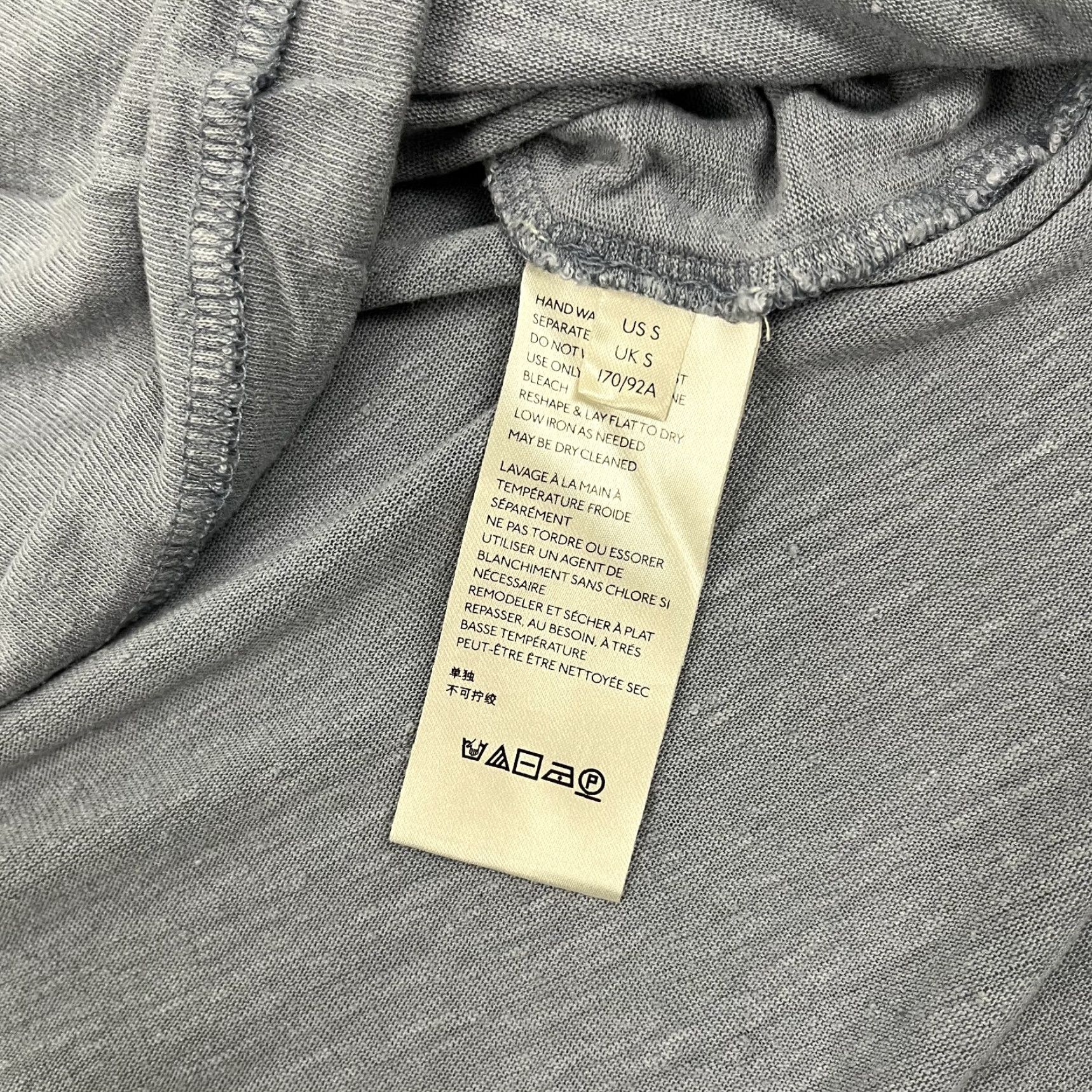 Free People Free People Blouse Shirt Womens Small Boxy Oversized Blue Gray Linen Viscose Casual Travel Workwear Cap Sleeve Short Sleeve Lightweight Size S / US 4 / IT 40 - 3 Thumbnail