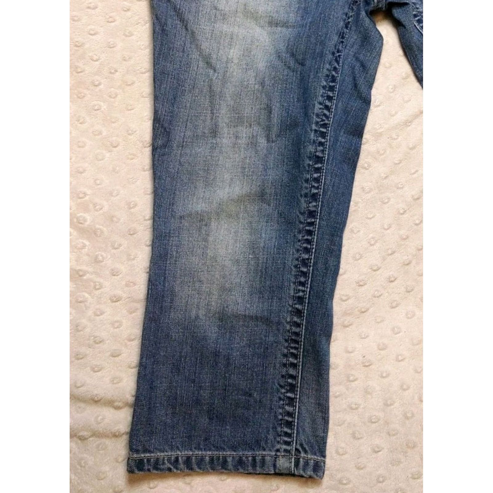 American Eagle Outfitters American Eagle Outfitters Jeans Womens Artist 5-Pocket Denim Straight Mid Rise Dark Blue 30x19 (8) Cotton Spandex XS? Size 30" / US 8 / IT 44 - 3 Thumbnail