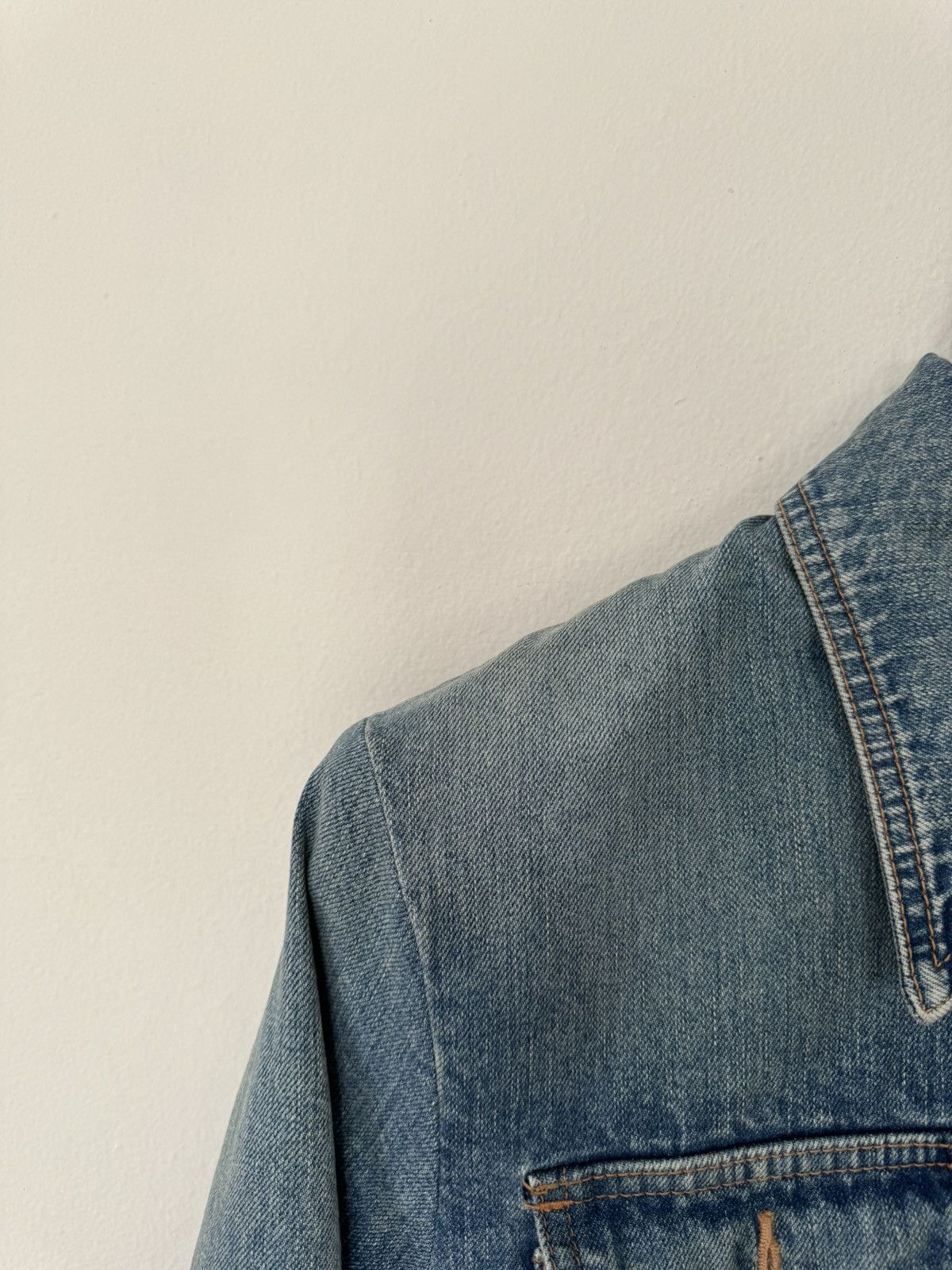 Celine × Hedi Slimane Runway — Celine Safari Denim Jacket Size US S / EU 44-46 / 1 - 9 Thumbnail