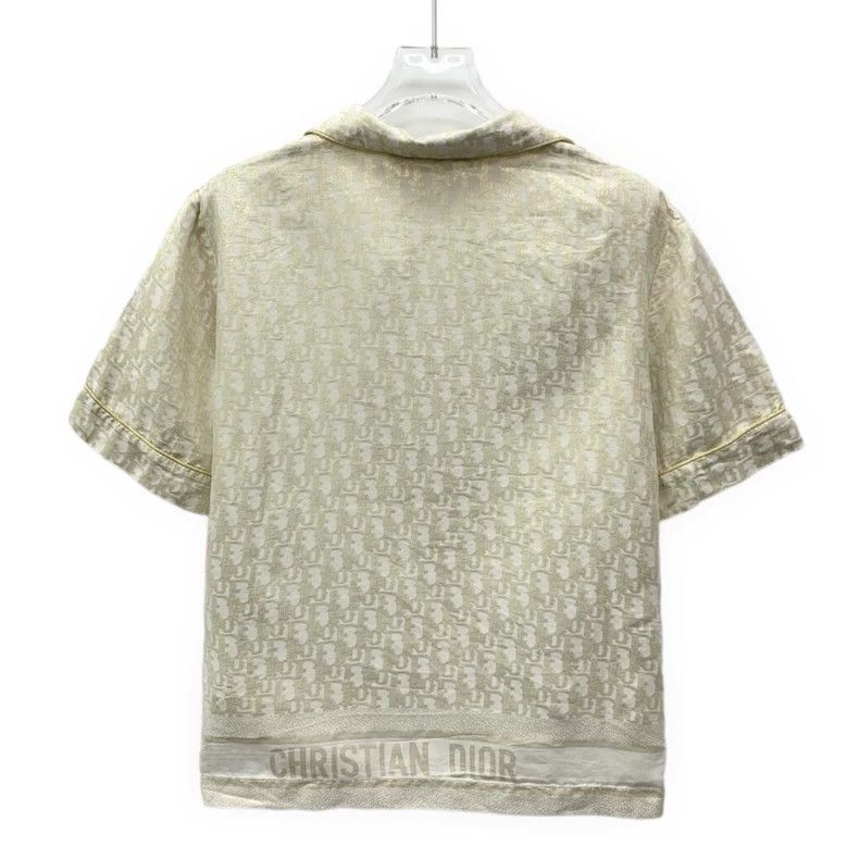 Dior Dior Gold logo jacquand full print mulberry silk lapel sin Size XS / US 0-2 / IT 36-38 - 2 Thumbnail
