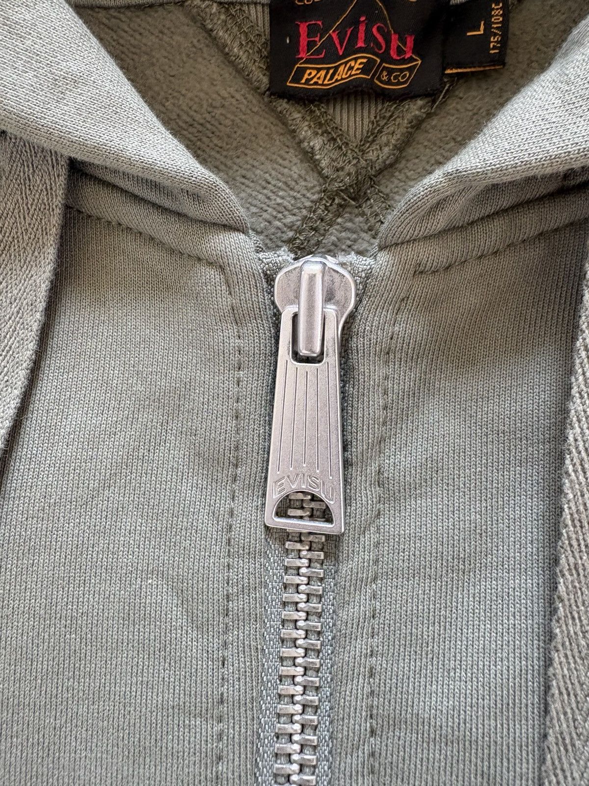 Evisu × Palace Palace Evisu Dice Full Zip Hoodie Jacket Olive Green Large Size US L / EU 52-54 / 3 - 12 Thumbnail