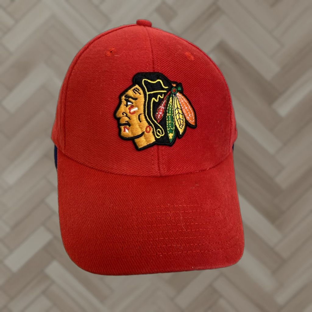 Reebok Reebok Hat Chicago Blackhawks Strapback Red H-115 Snapback Men Baseball Cap Blood? Size ONE SIZE - 1 Thumbnail