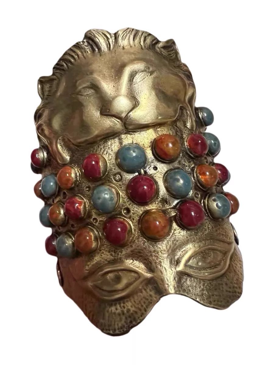 Gucci Gucci Runway Rare Exotic Gemstone Lion Open Bangle Size ONE SIZE - 3 Thumbnail