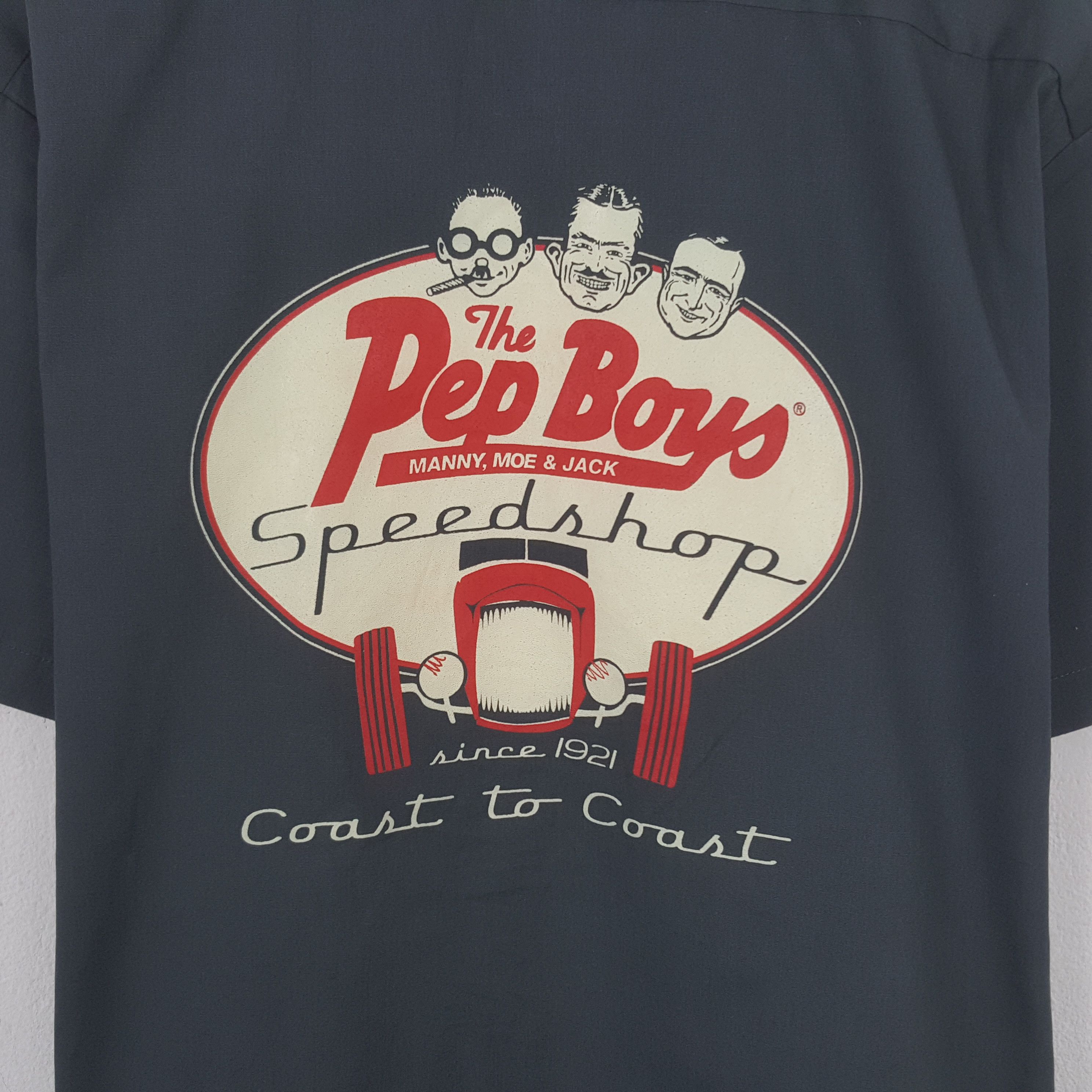 Dickies Vintage Dickies The Pep Boys Worker Button Up Shirt Size US XXL / EU 58 / 5 - 2 Thumbnail