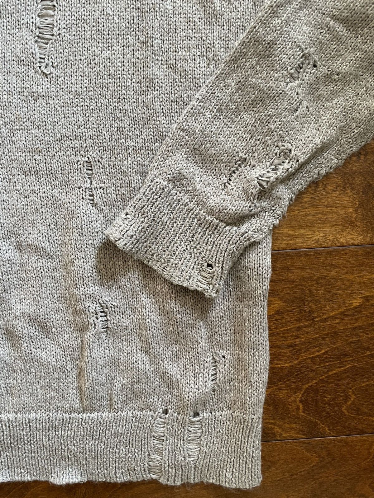 Allsaints Allsaints Destroyed Crew Sweater Size US XL / EU 56 / 4 - 3 Thumbnail