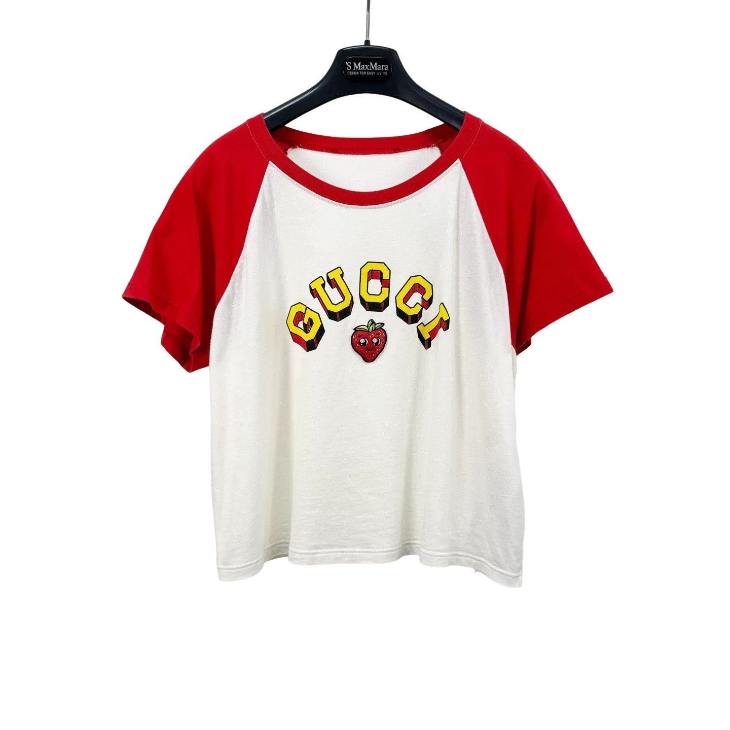 Gucci Gucci Strawberry Logo Ringer T-Shirt Size XL Size US XL / EU 56 / 4 - 1 Thumbnail