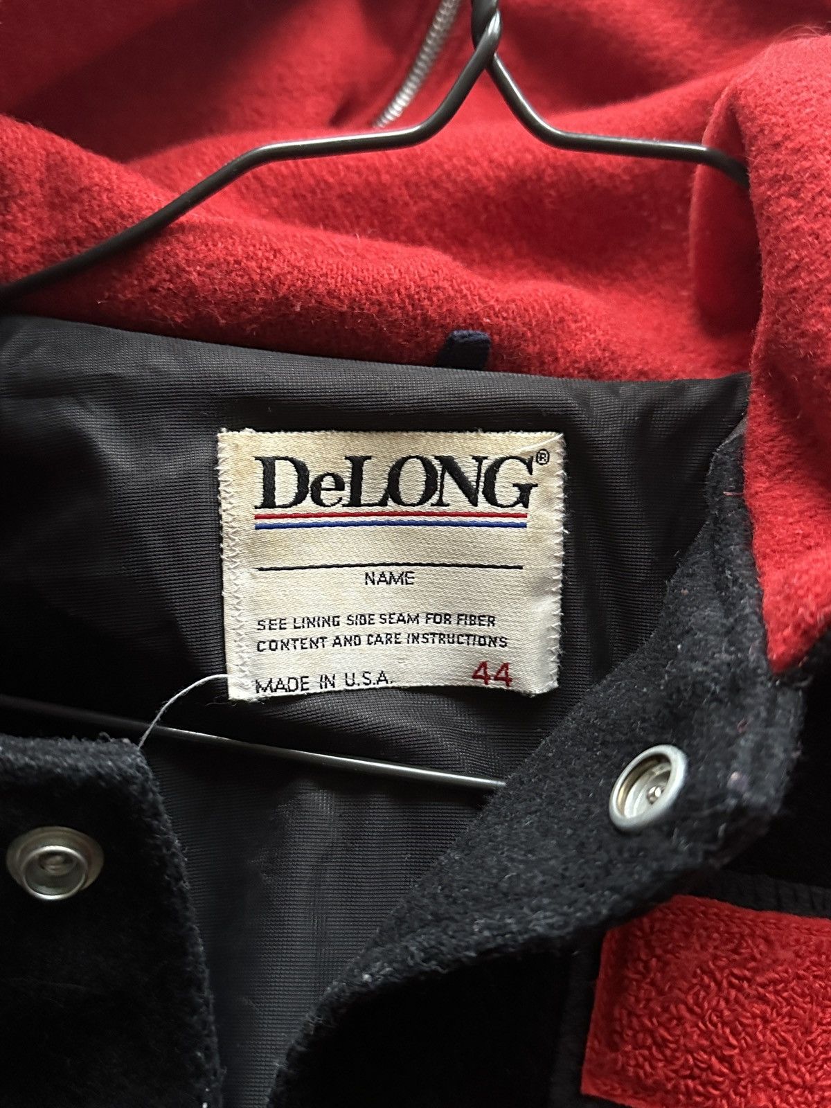 Delong 80s DeLong College Varsity Jacket like Avirex Leather Sleeve Size US S / EU 44-46 / 1 - 11 Thumbnail