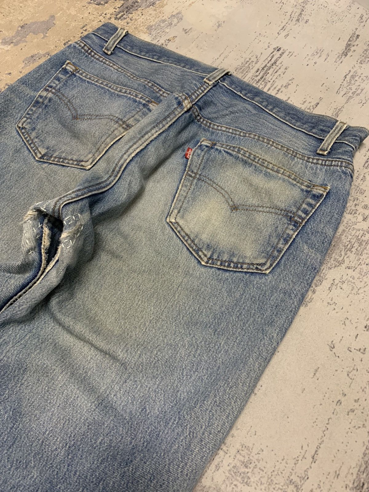 Jean Vintage 80s Sashiko Reworked Levis 501 Distressed Jeans Size US 34 / EU 50 - 17 Thumbnail